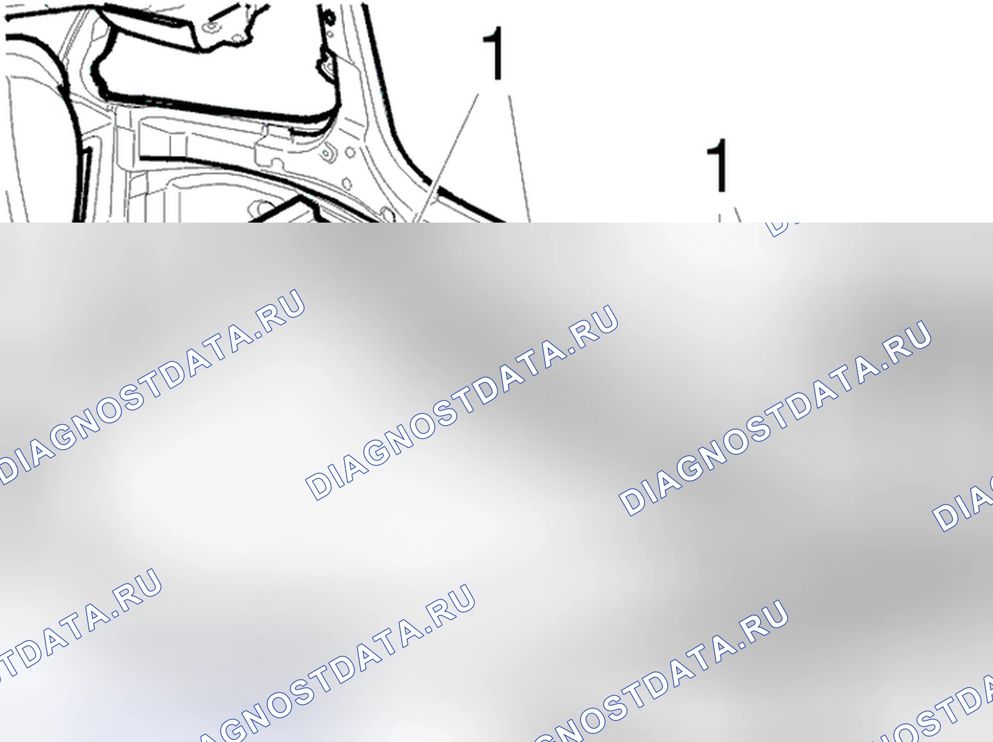 Рис. 2310: Снятие заднего бампера. Volvo V70 II