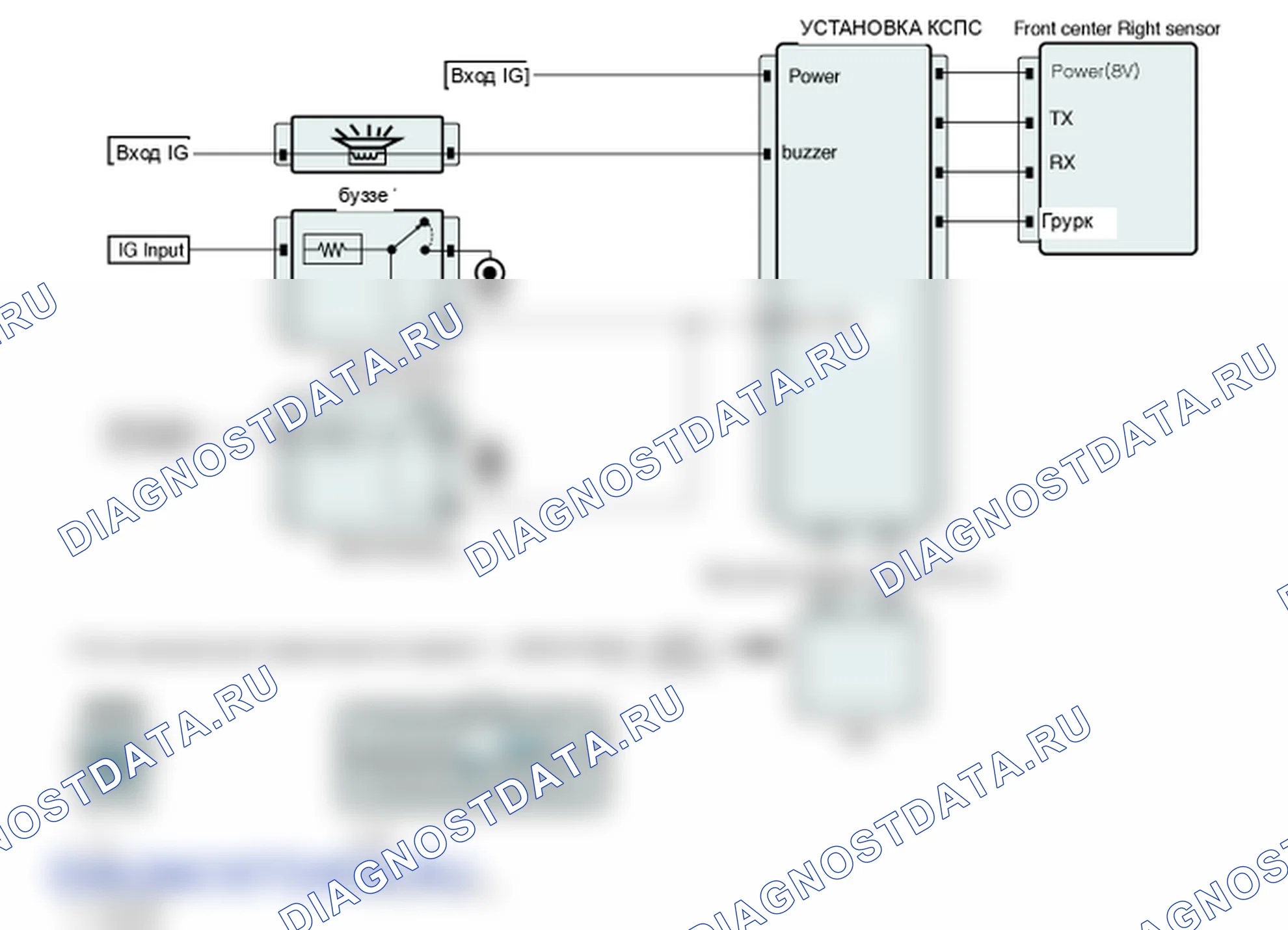 Диагностическая схема — B1213 Отказ переднего правого датчика. Hyundai Genesis BH