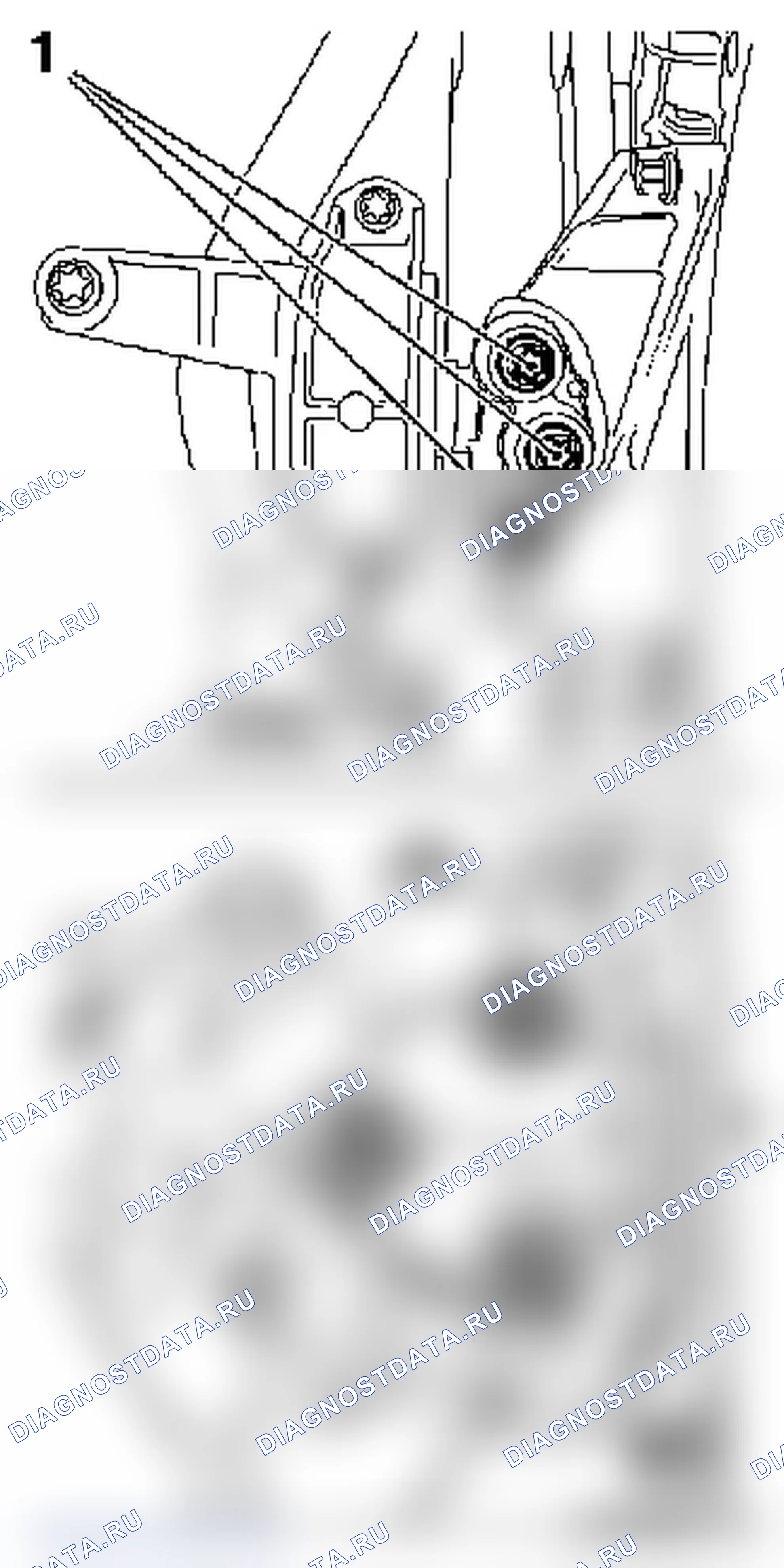 Снять и установить двигатель (правостороннее управление, AT). Opel Zafira B
