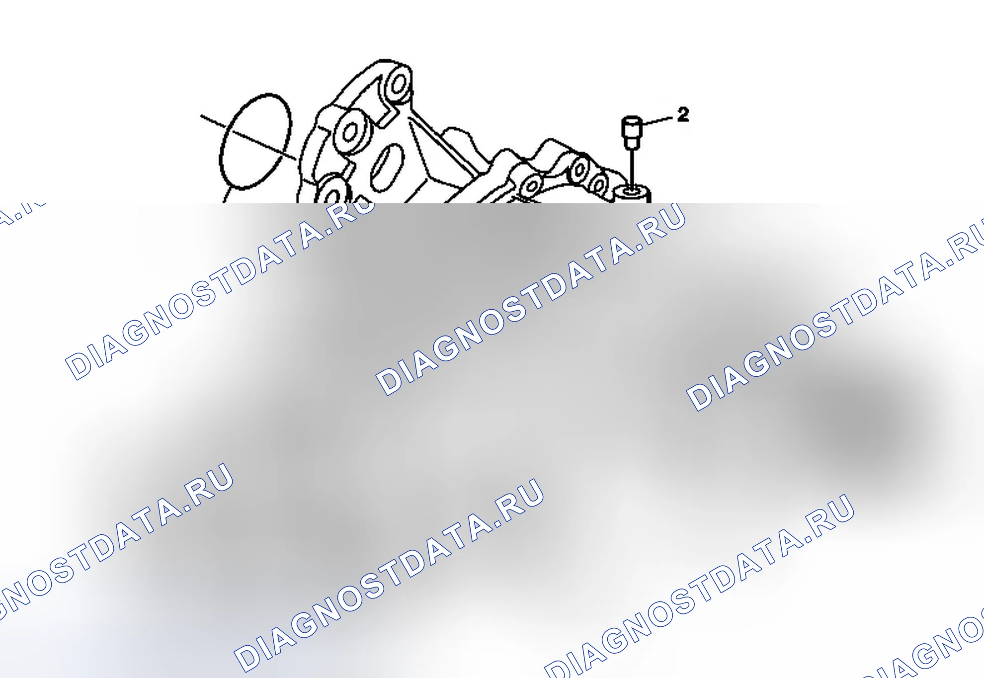Рис. 1: Уплотнительное кольцо корпуса, вентиляционный узел, слив и удаление наполнительной пробки. Chevrolet Traverse I