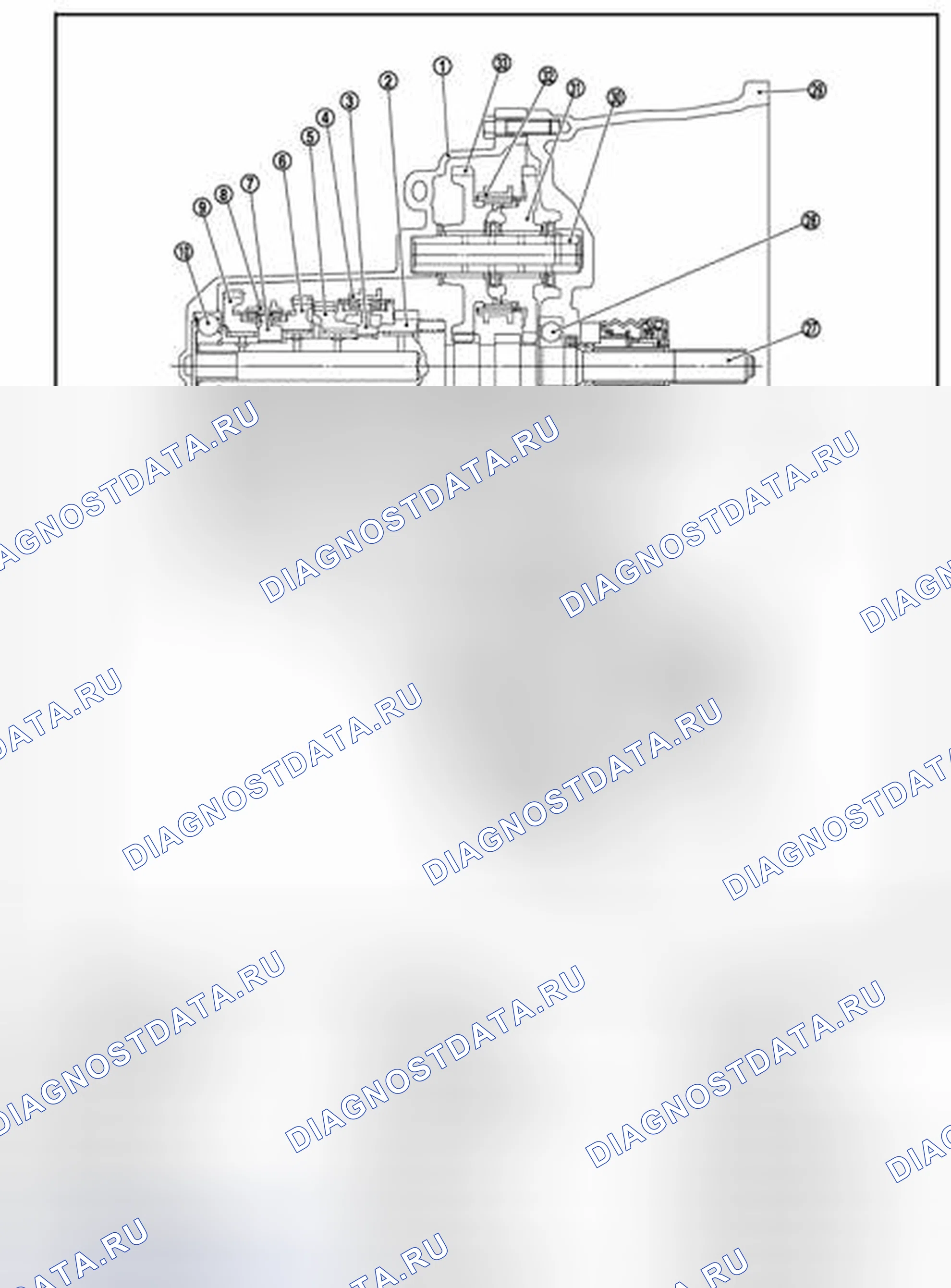 Рис. 150: Поперечное сечение. Nissan Sentra B16 рестайлинг