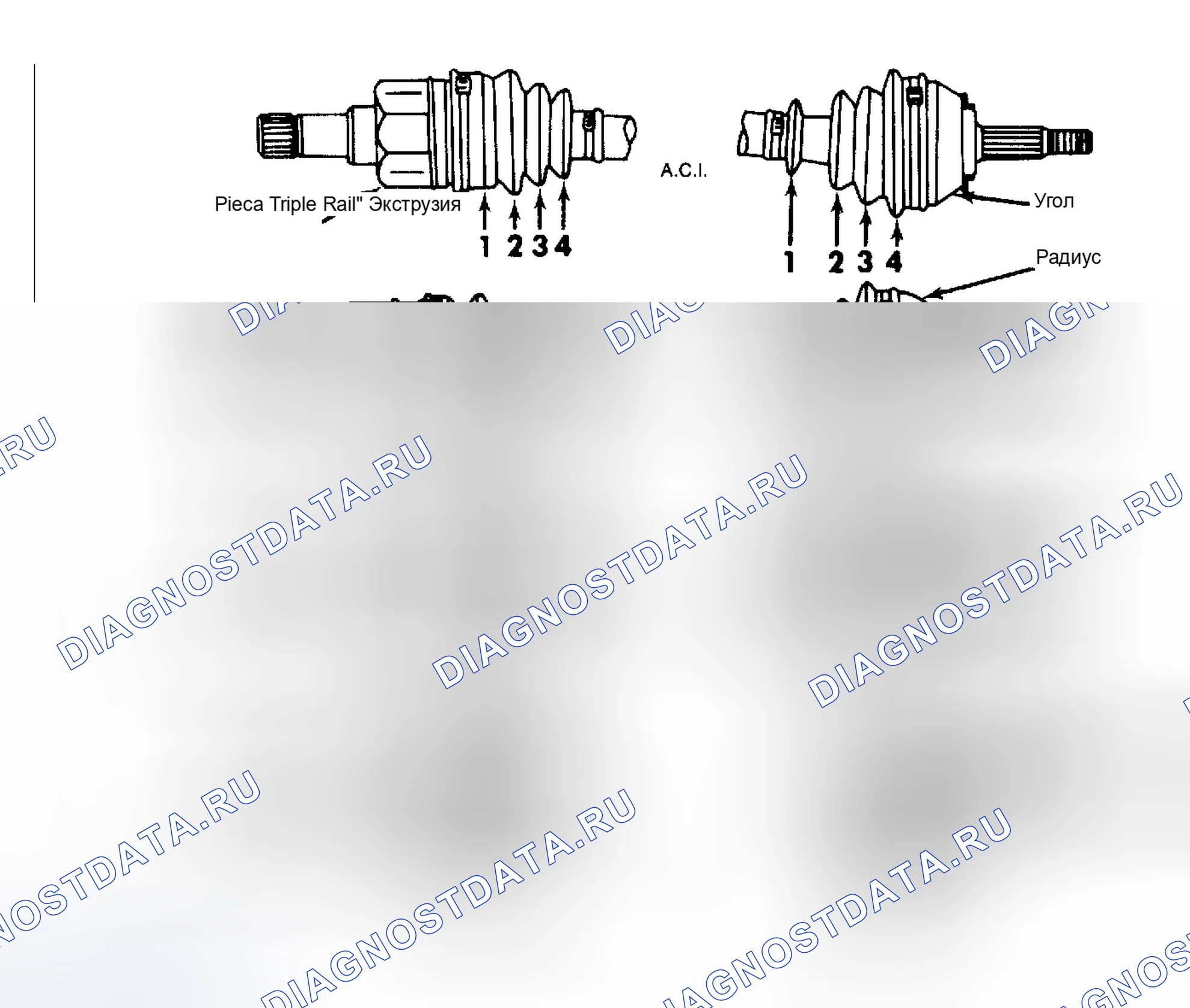Рис. 1: Идентификация полуоси. Chrysler New Yorker Turbo 
