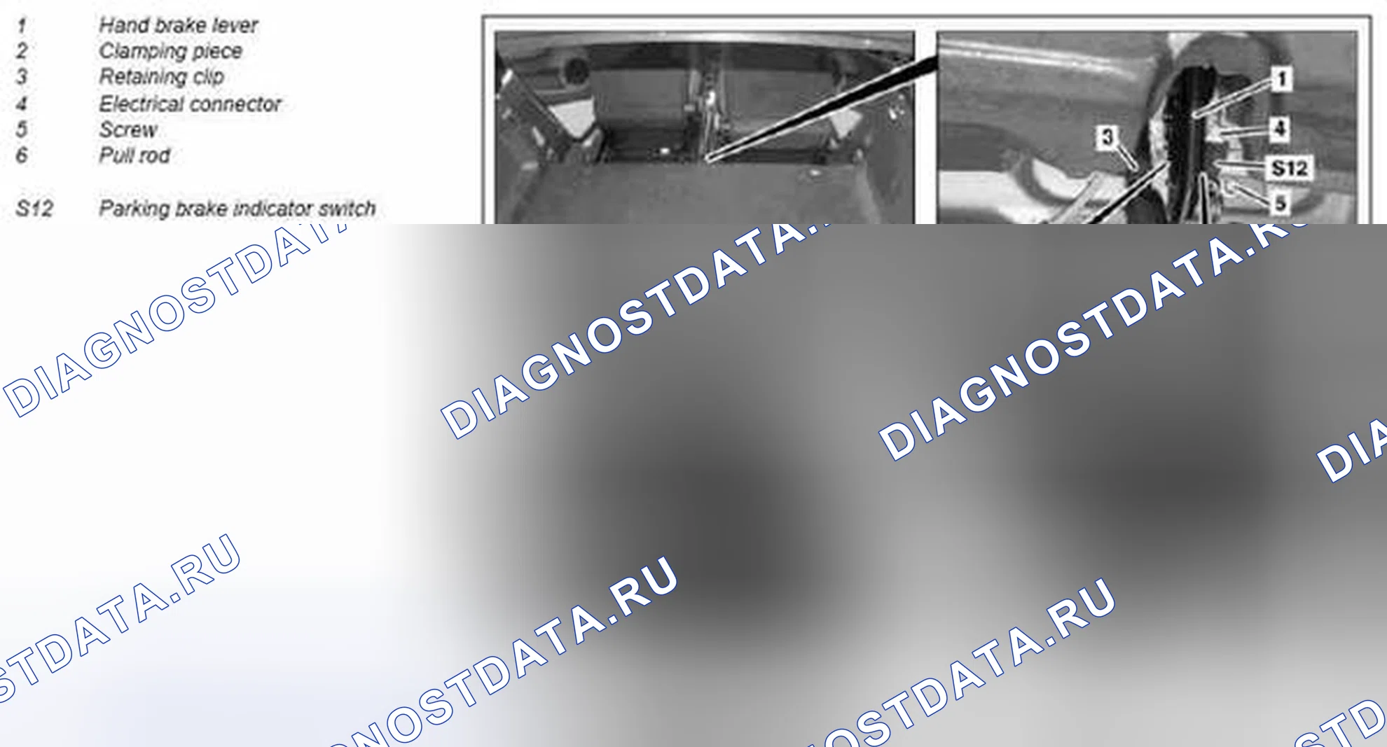 Рис. 81: Снятие / установка рычага ручного тормоза - AR42.20-P-xtegx1 0500MCU. Kia Soul I
