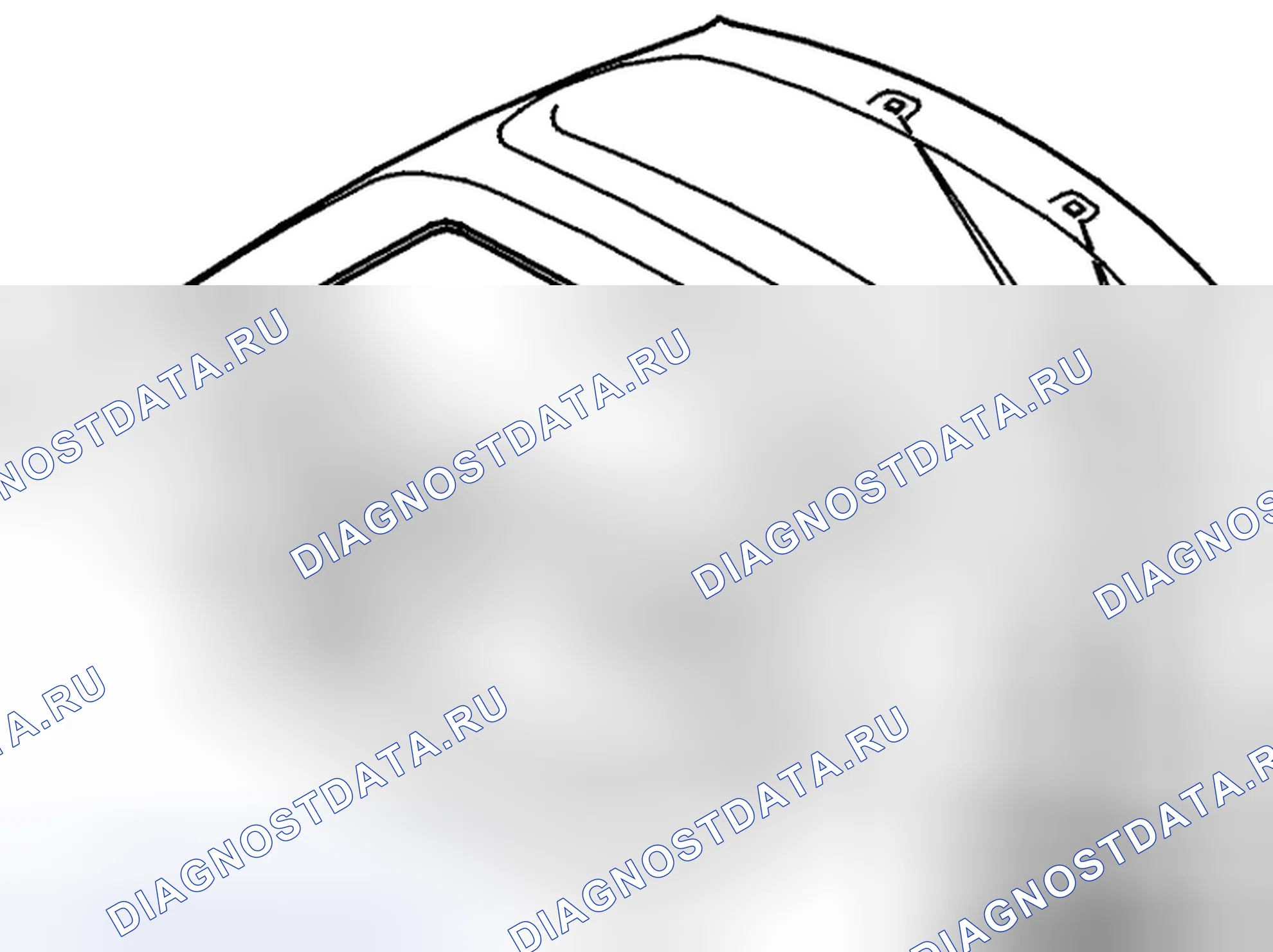 Рис. 535: Снятие зажимов, облицовка крыши. Volvo C70 I