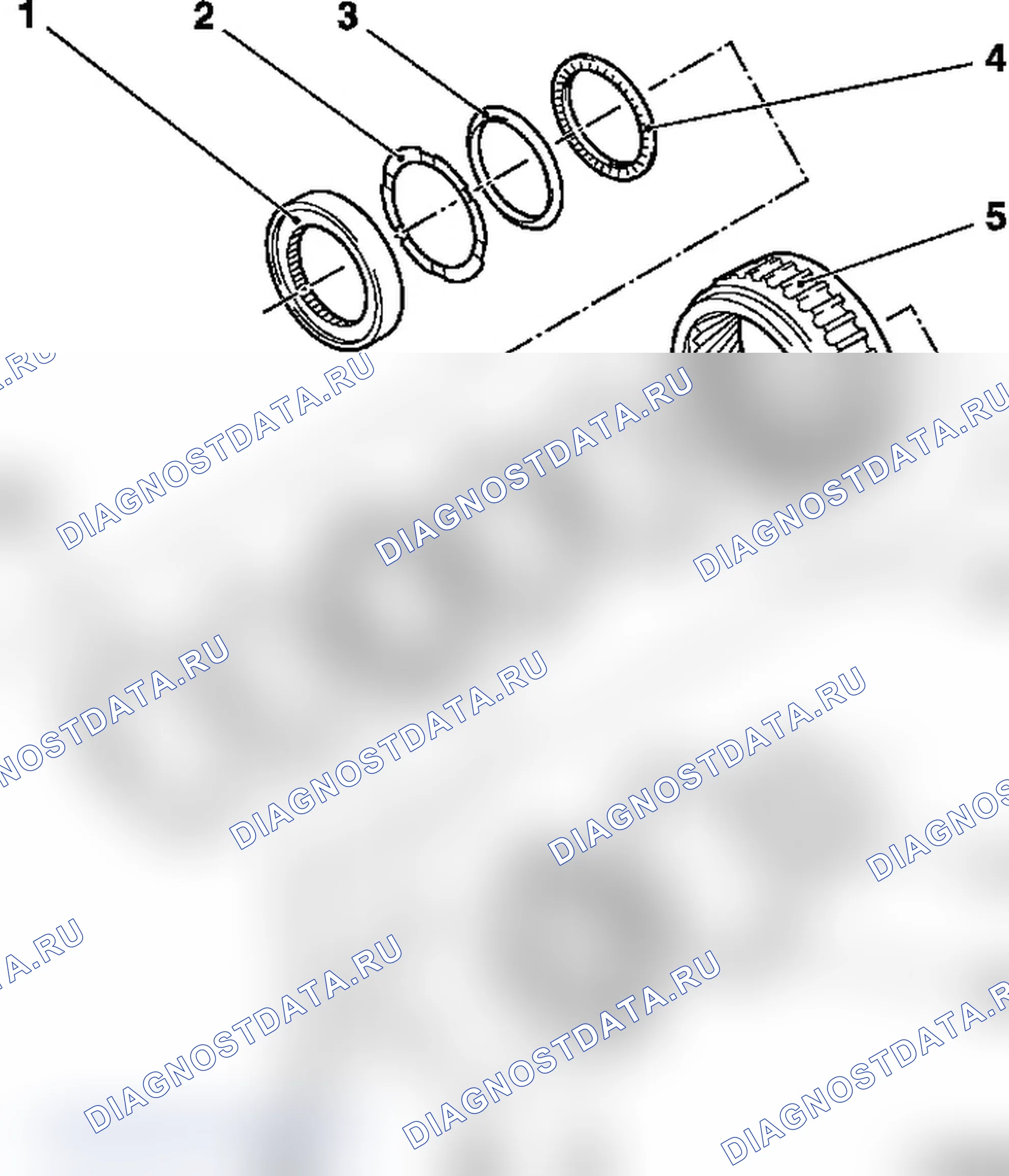 Общий вид планетарного ряда Р1 (AF13-II). Opel Corsa C
