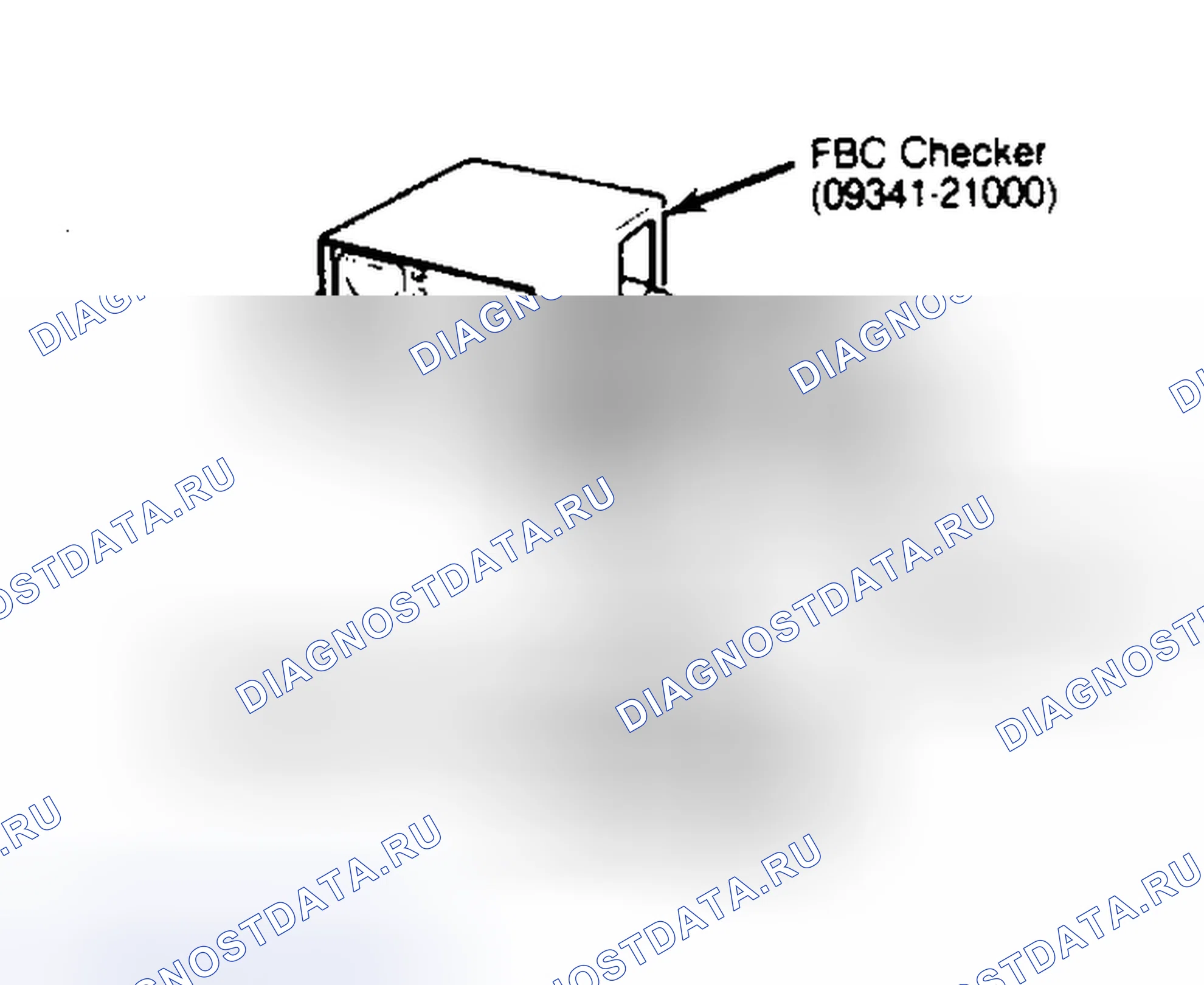 Рис. 13: Соединители FBC Checker и жгут. Hyundai Excel I