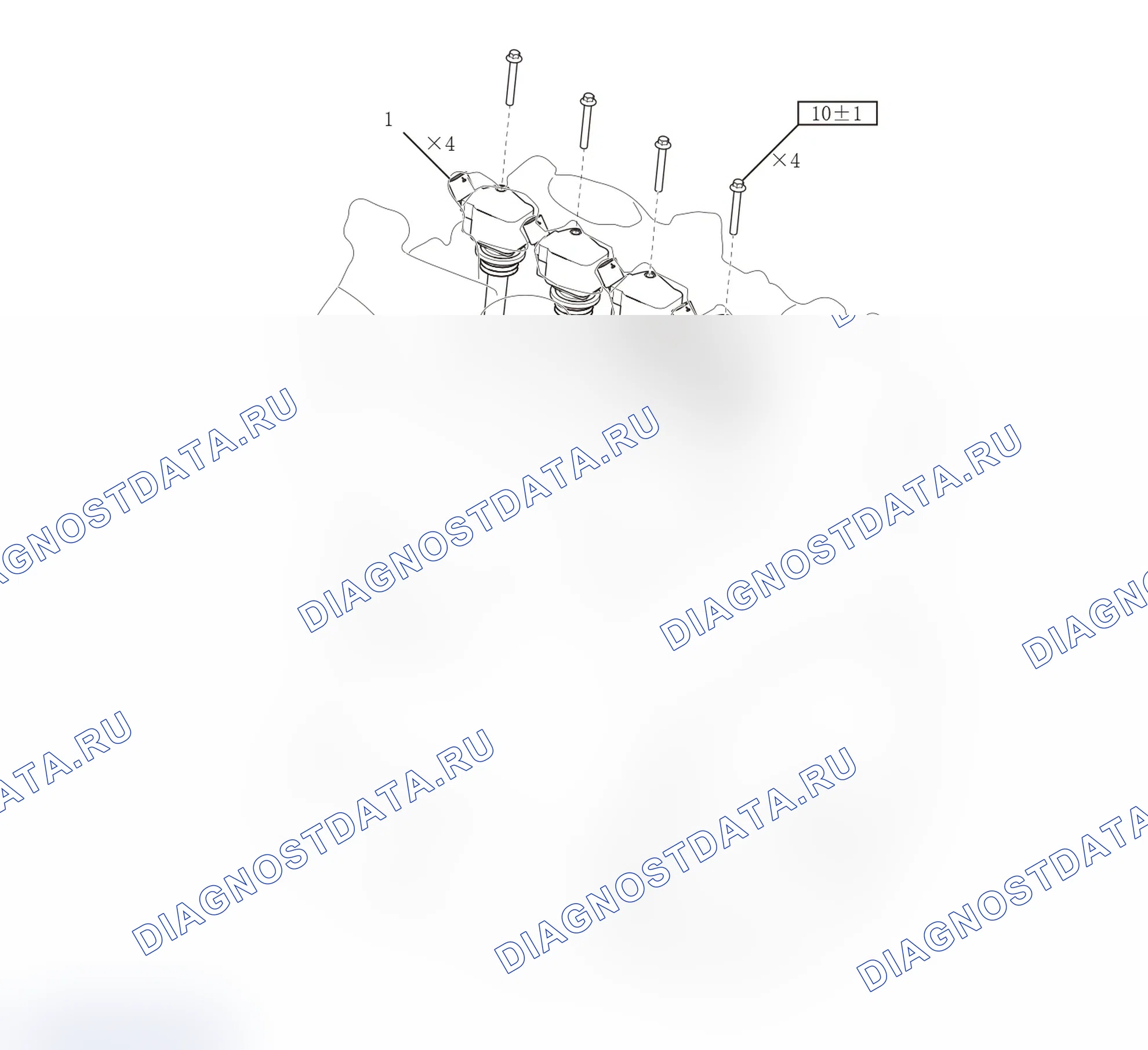 Схема расположения катушки зажигания — Haval Dargo. Haval Dargo II