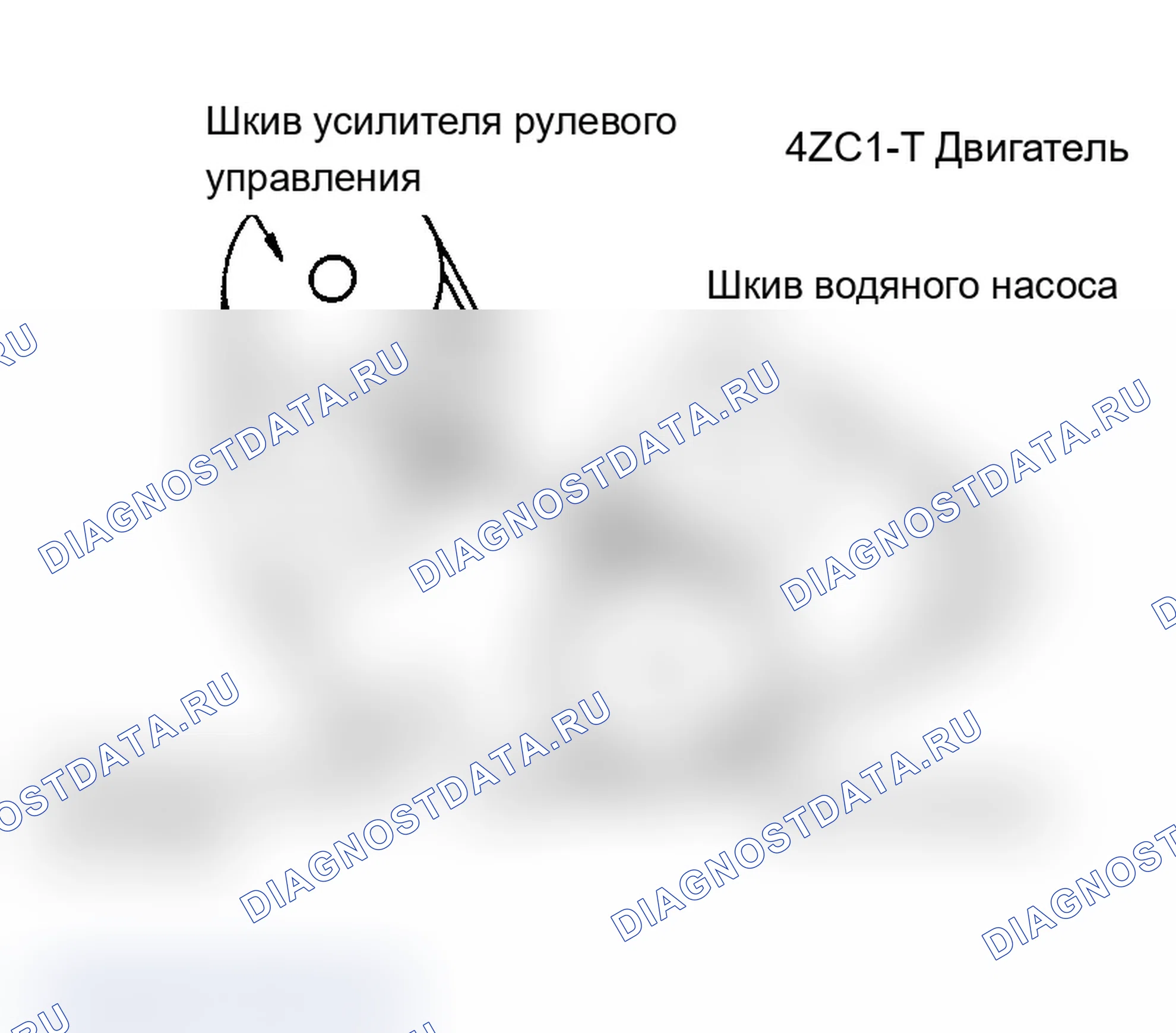 Рис. 3: ПРОКЛАДКА ПРИВОДНОГО РЕМНЯ (IMPULSE 2.0L TURBO). Isuzu Impulse I