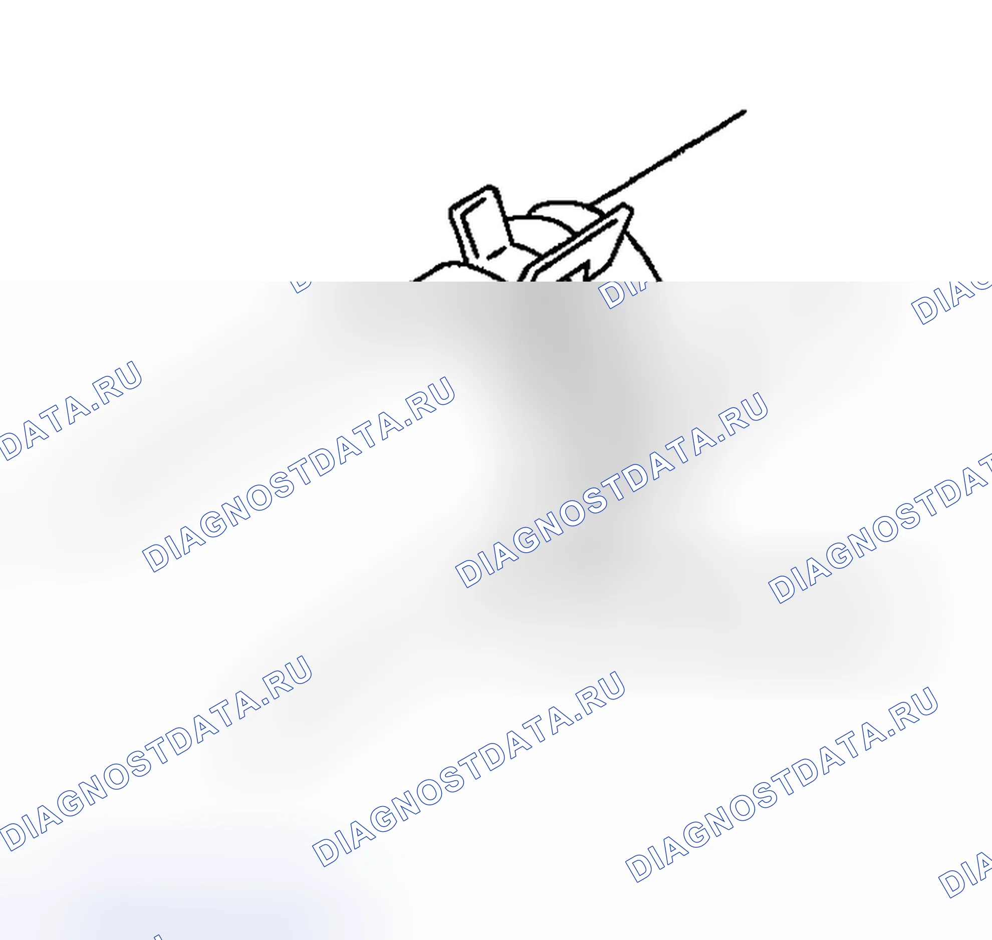 Рис. 134: < < B > > ОТСОЕДИНЕНИЕ ВЕРХНЕГО ШЛАНГА РАДИАТОРА. Mitsubishi Outlander I