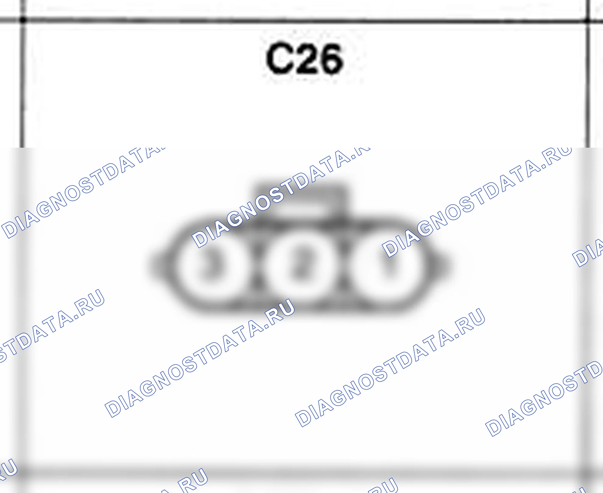 Распиновка разъёма C26 — жгута управления. Hyundai Atos MX