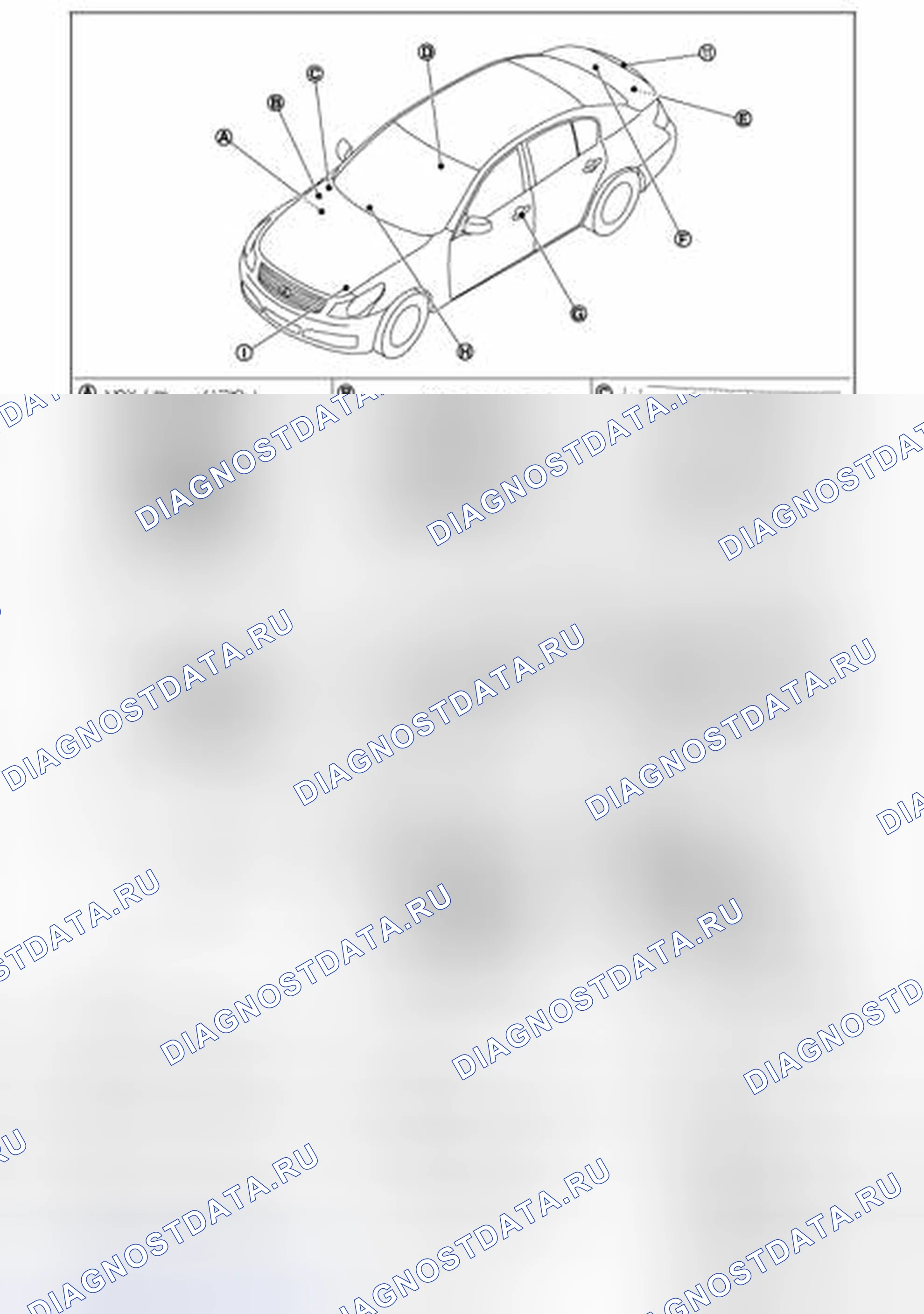 Рис. 93: Расположение компонентов. Infiniti G35 IV