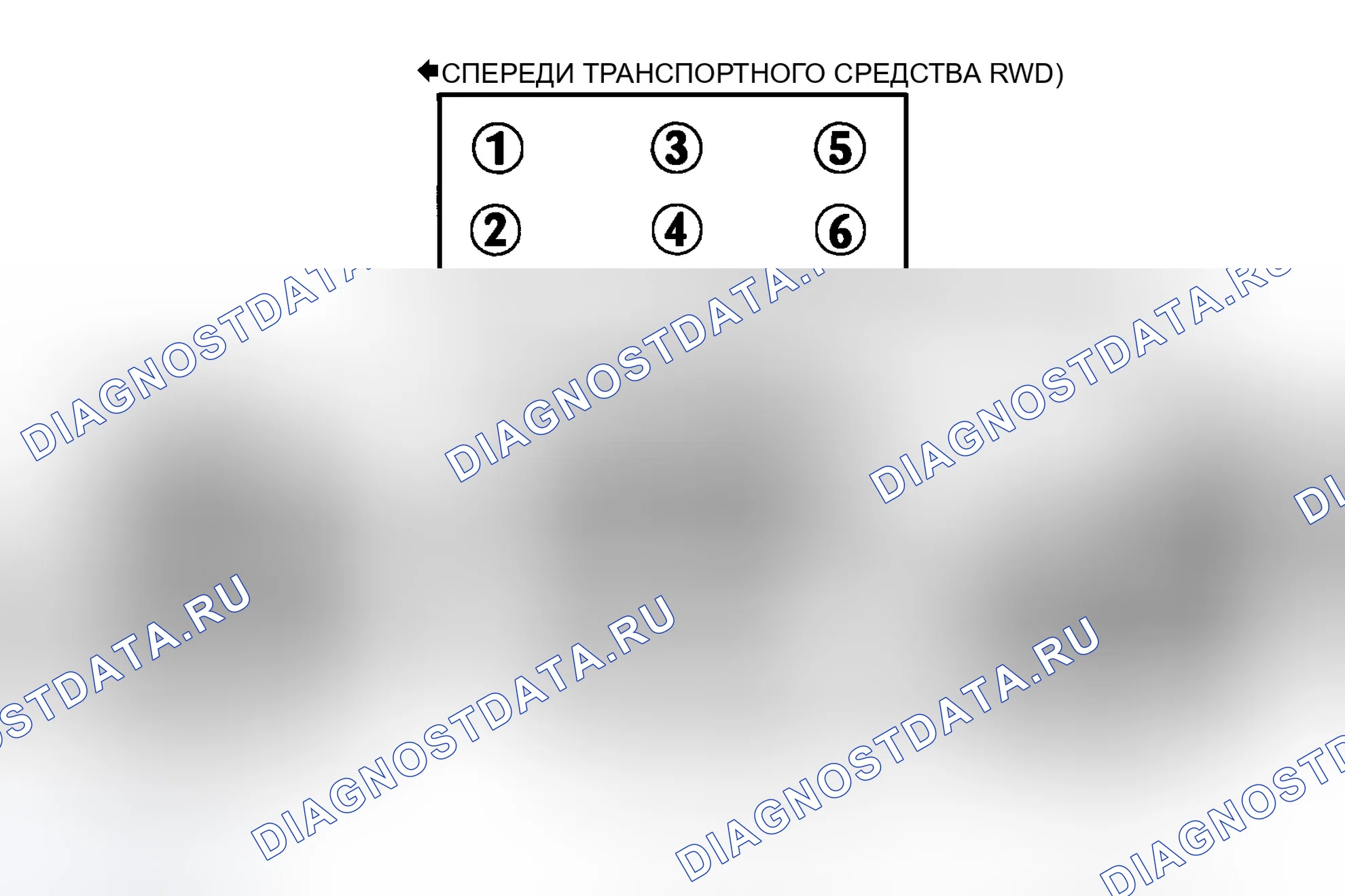 Рис. 2: порядок работы цилиндров (3.4L). GMC Safari II