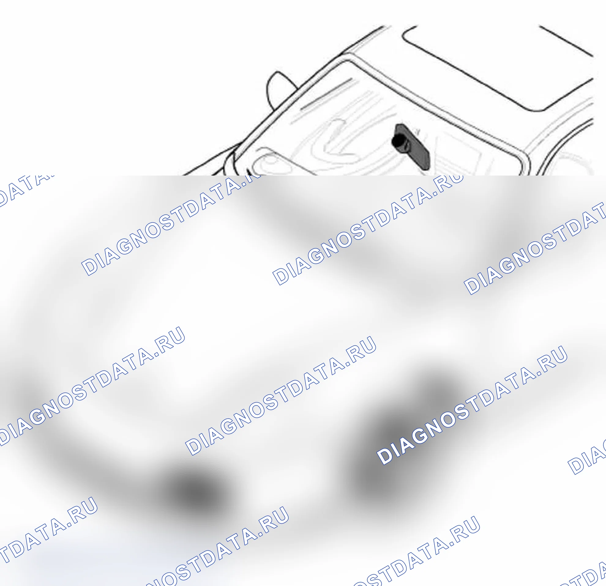Рис. 28: Снятие и установка внутреннего зеркала заднего вида. Porsche 911 Carrera 996