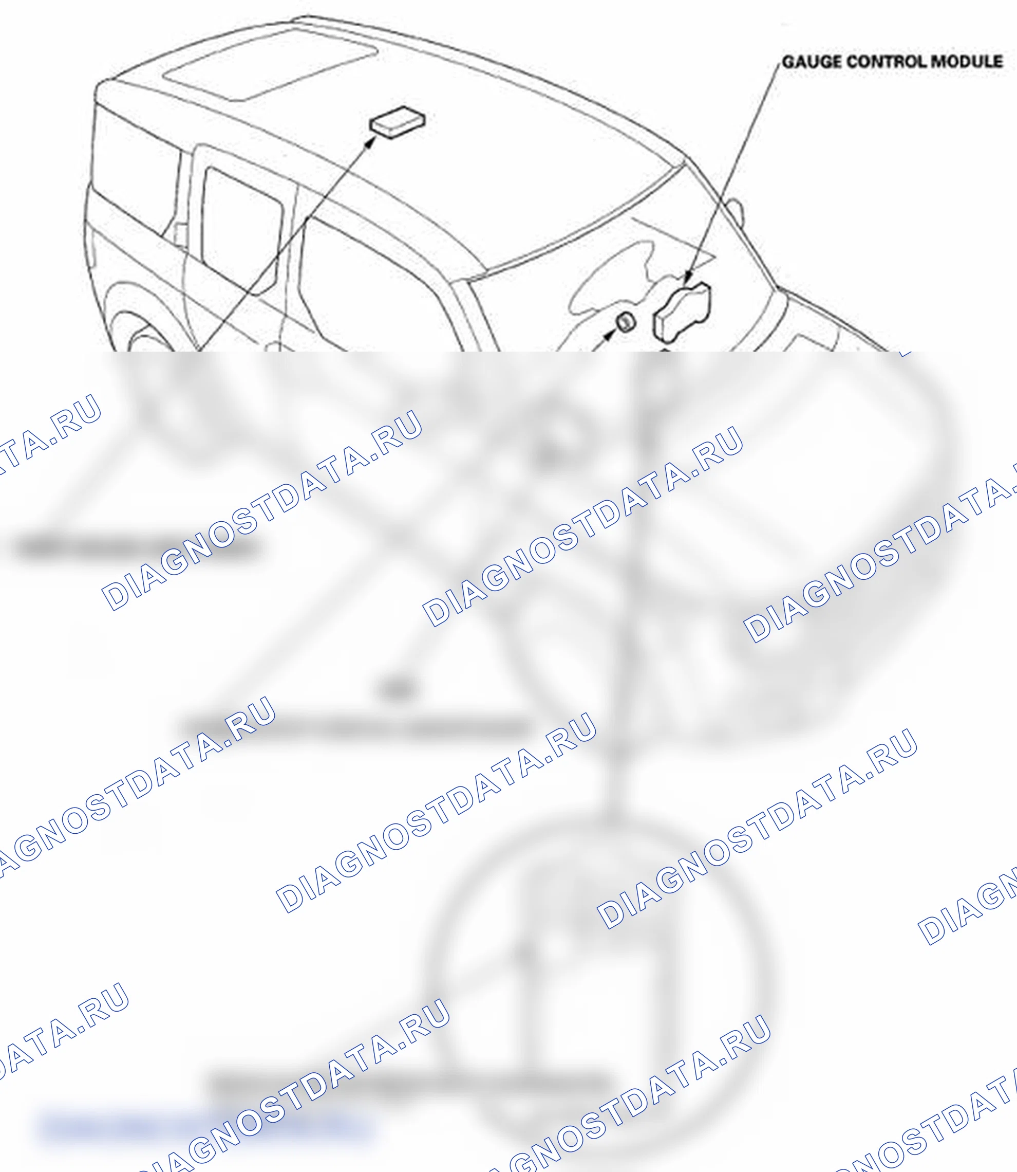 Рис. 1: Указатель расположения компонентов. Honda Element YH2 рестайлинг 2