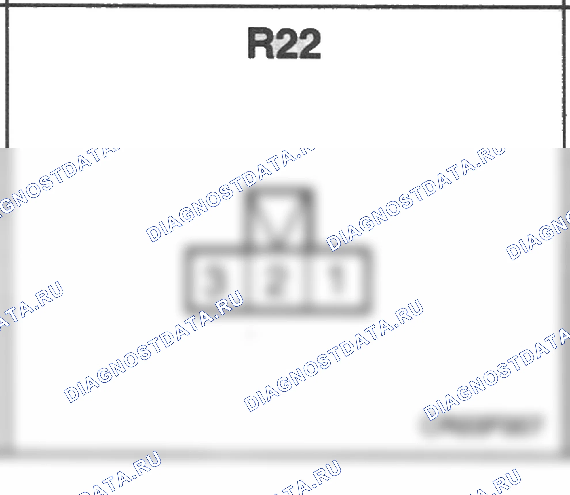 Распиновка разъёма R22 — заднего жгута. Hyundai Atos MX