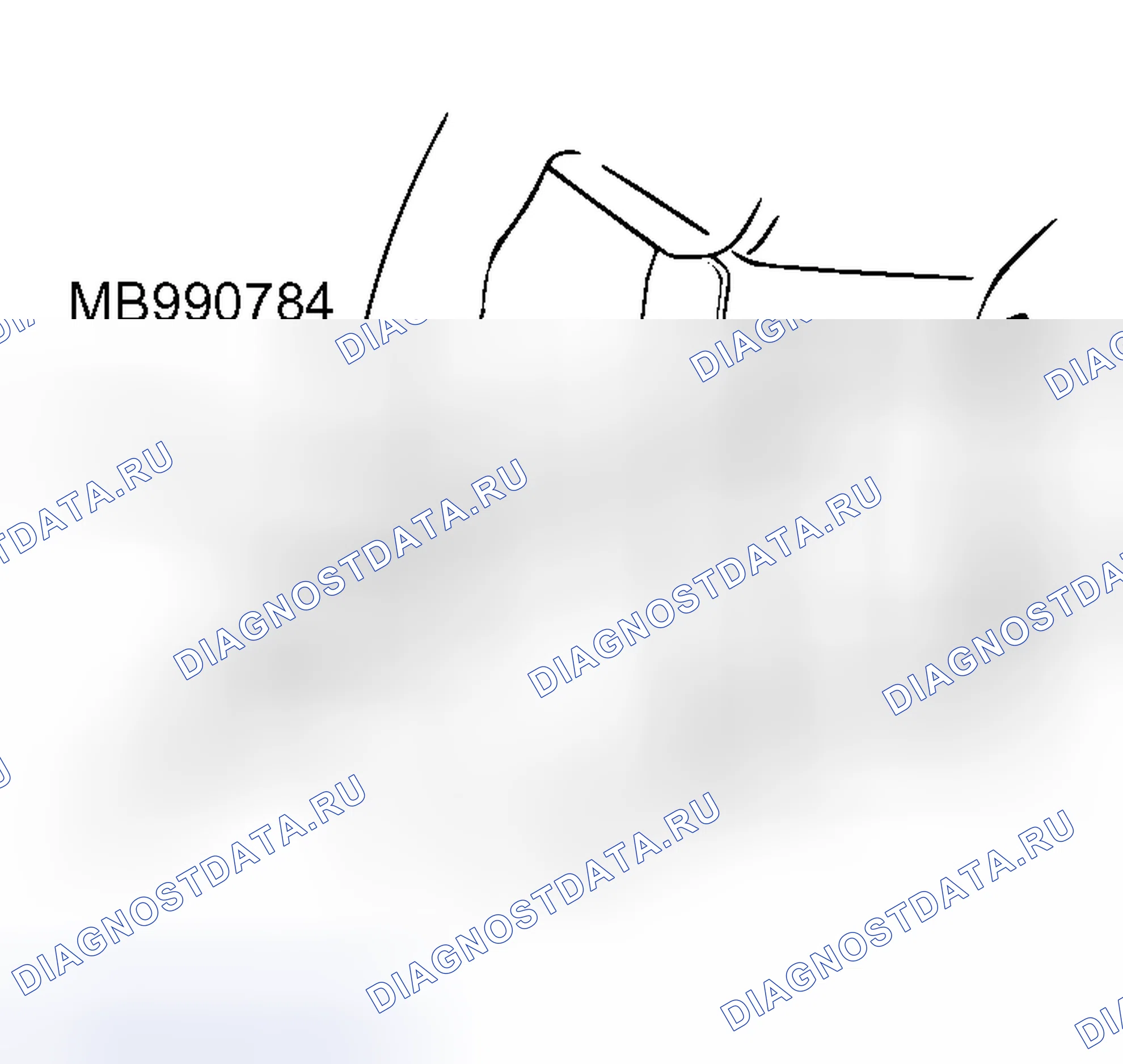 Рис. 664: < < B > > СНЯТИЕ КРЫШКИ. Mitsubishi Outlander I