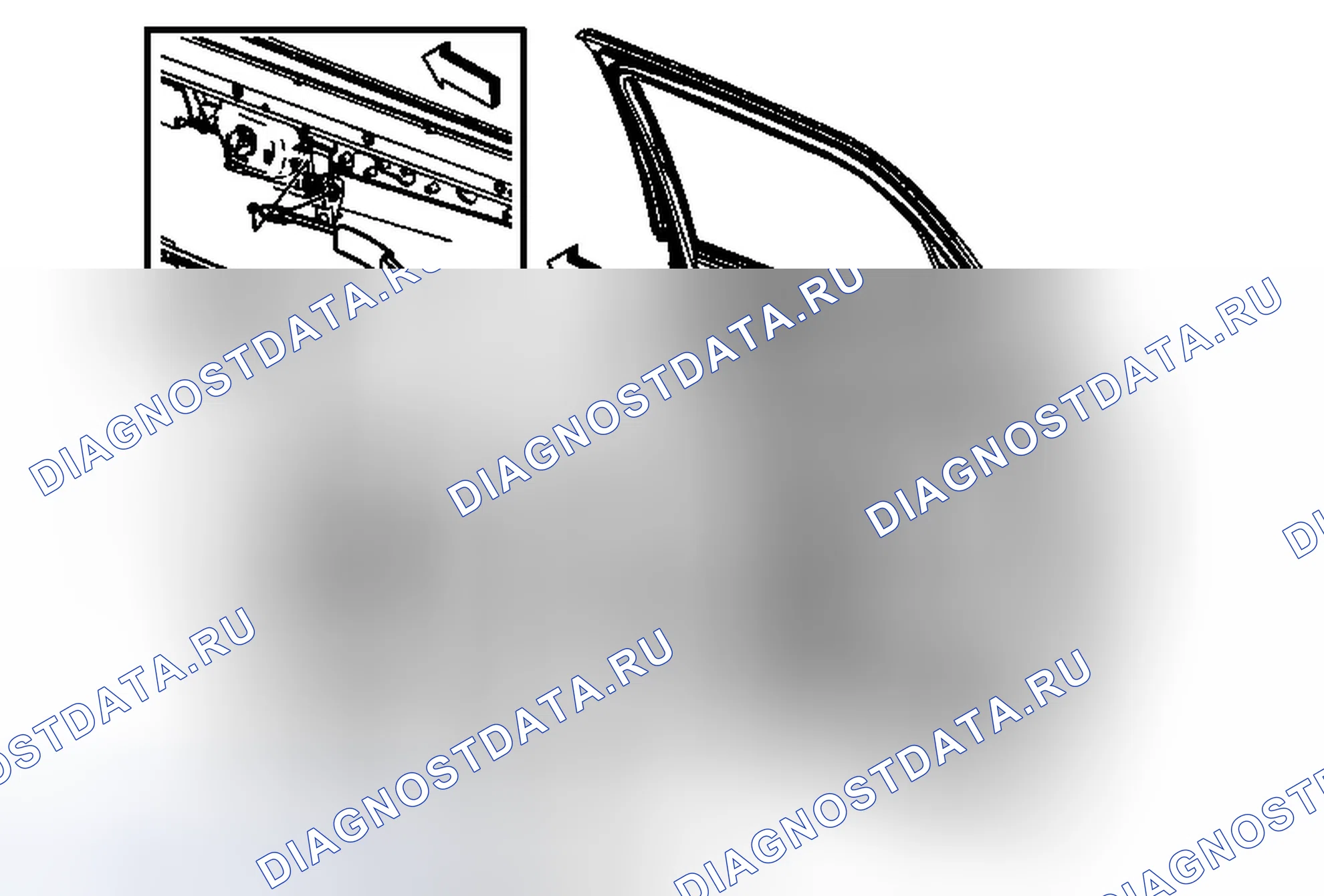 Рис. 70: Замена обивка задней стороны двери (Acadia / OUTLOOK). Chevrolet Traverse I