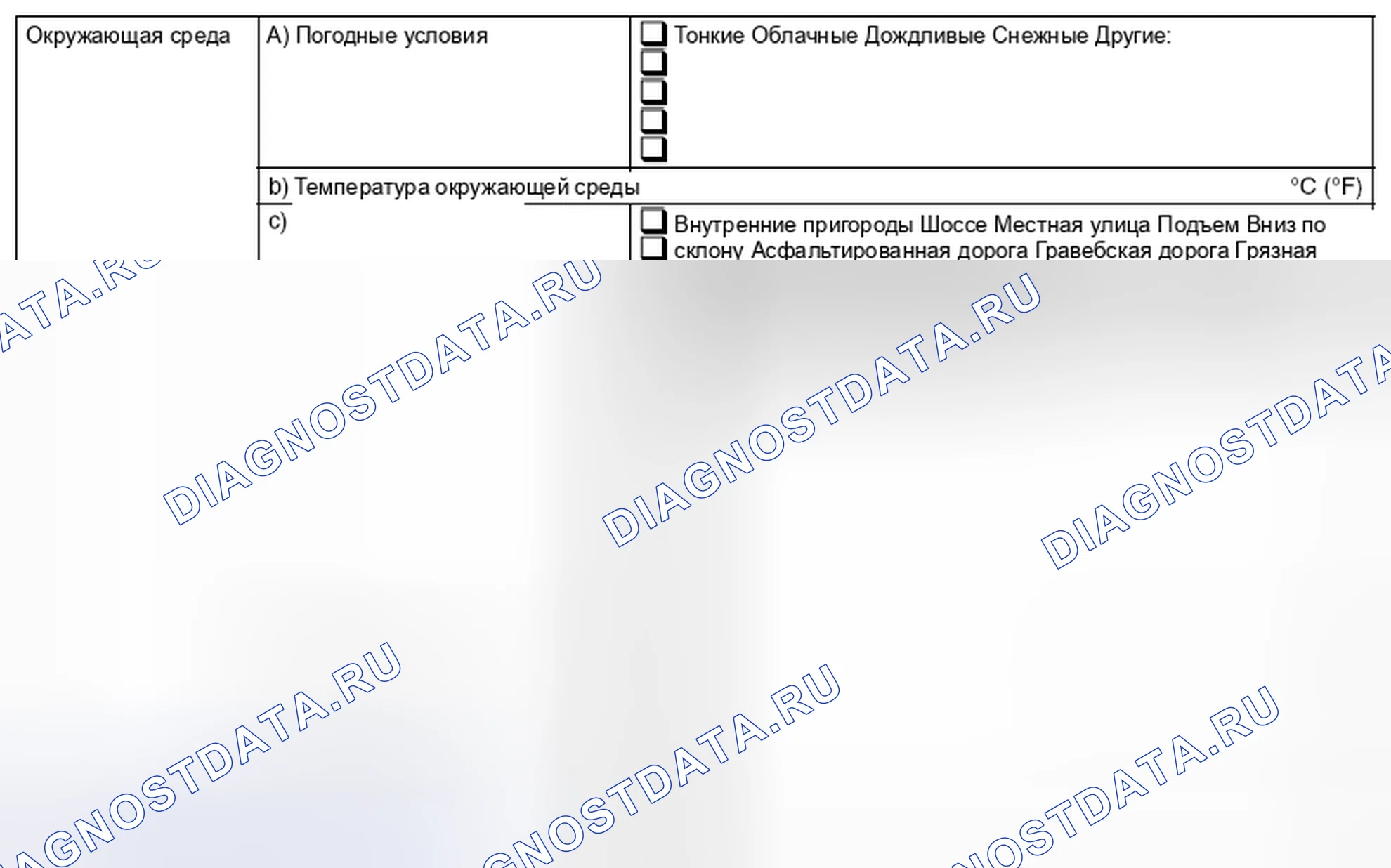 Рис. 73: УСЛОВИЯ ВОЗНИКНОВЕНИЯ НЕИСПРАВНОСТЕЙ. Subaru Legacy BM/BR рестайлинг