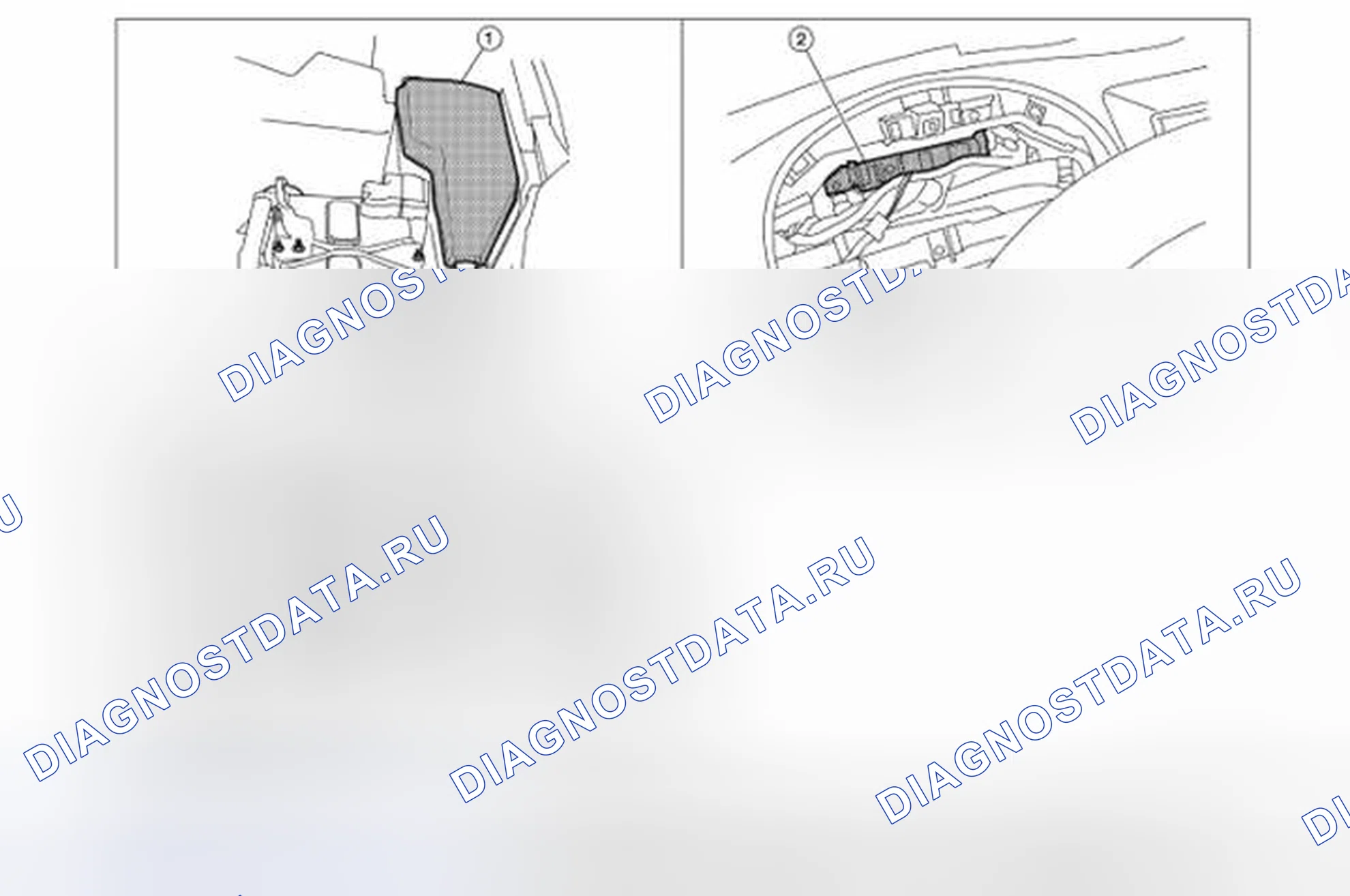 Рис. 14: Расположение компонентов. Honda Passport I