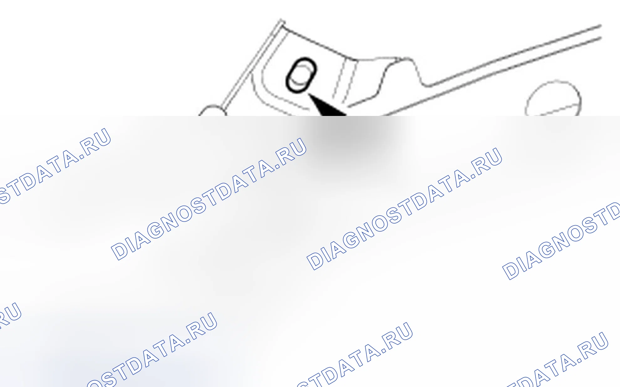 Рис. 30: Регулировка колесика - передняя часть. Ford Mustang V