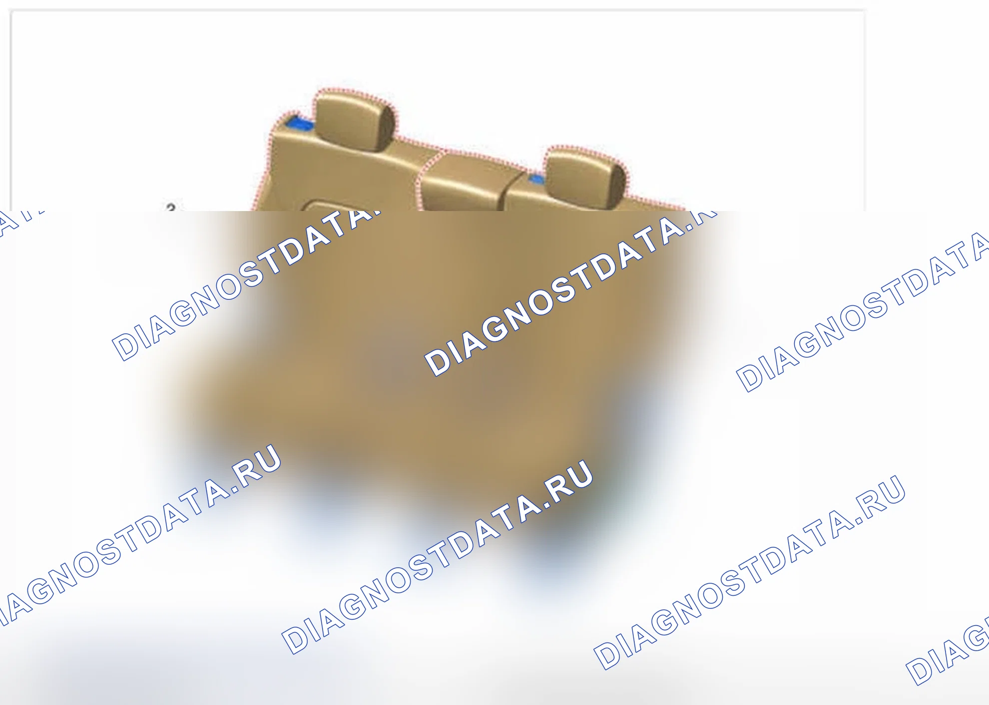Рис. 18: [Сиденье второго ряда в сборе]. Hyundai Santa Fe III