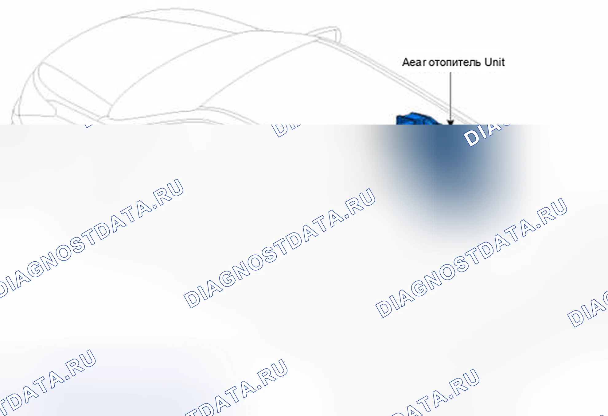 Рис. 68: Расположение компонентов. Hyundai Santa Fe III