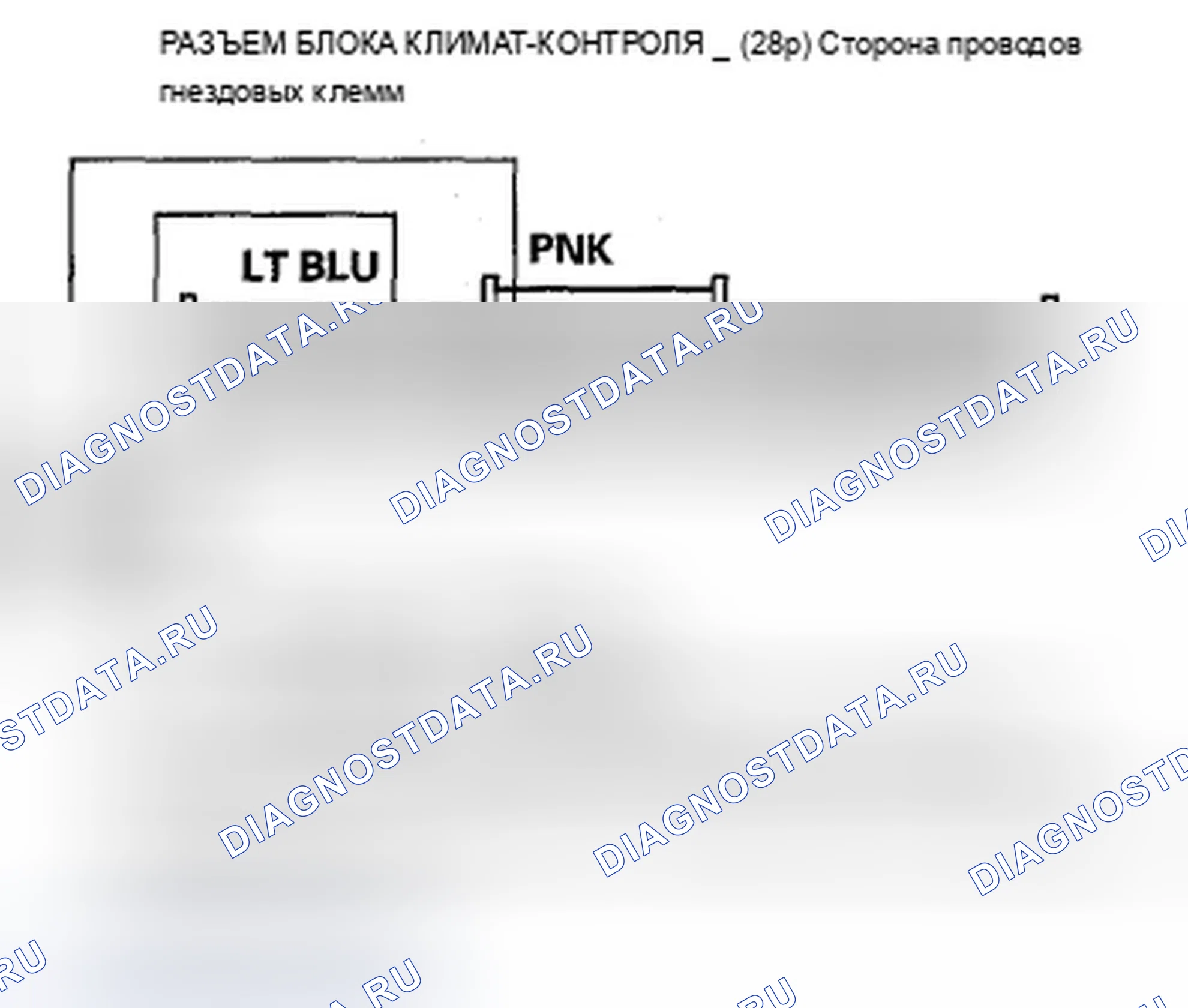 Рис. 372: Индикаторы расшифровка кода ошибки B1235 или расшифровка кода ошибки C и кондиционер ON: проблема в цепи двигателя управления смешиванием воздуха, соединение, Do. Acura TSX II