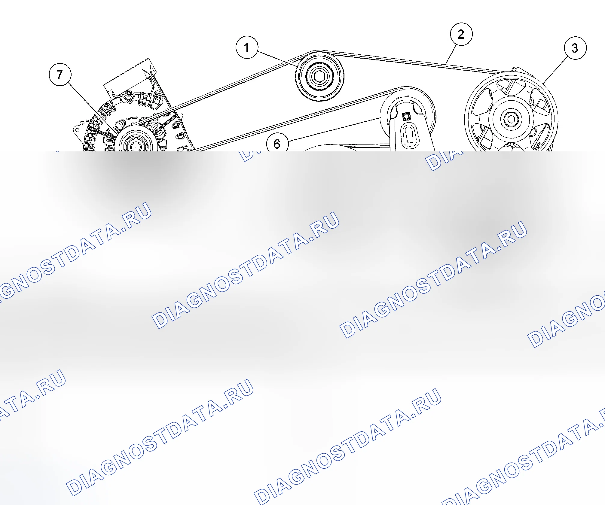 Рис. 9: Вспомогательный привод. Ford Escape I рестайлинг