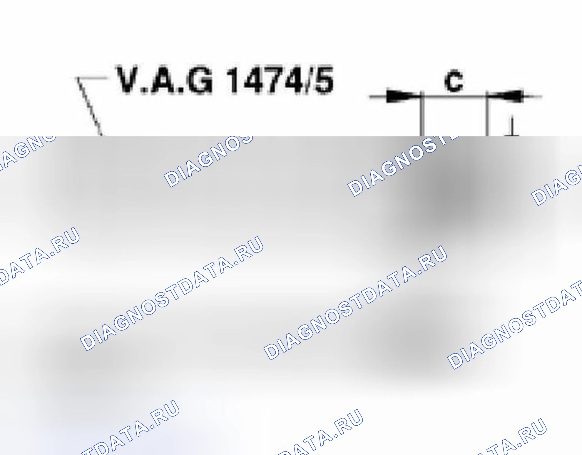 Рис. 33: Модификация клина VAG 1474 / 5. Volkswagen Jetta III
