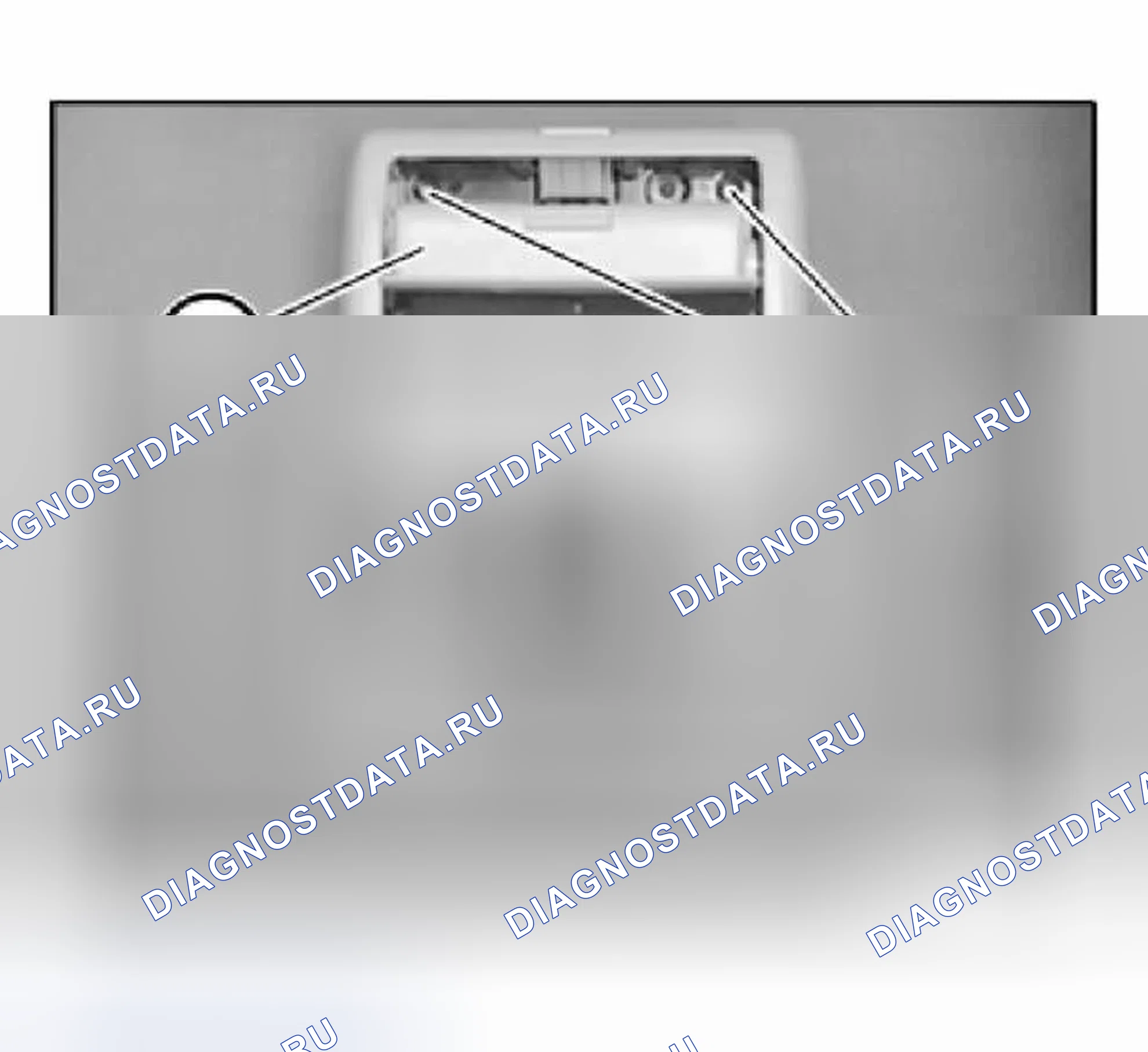 Рис. 415: 51 44 020 Снятие и установка/замена кронштейна на облицовке крыши спереди. BMW X5 E53