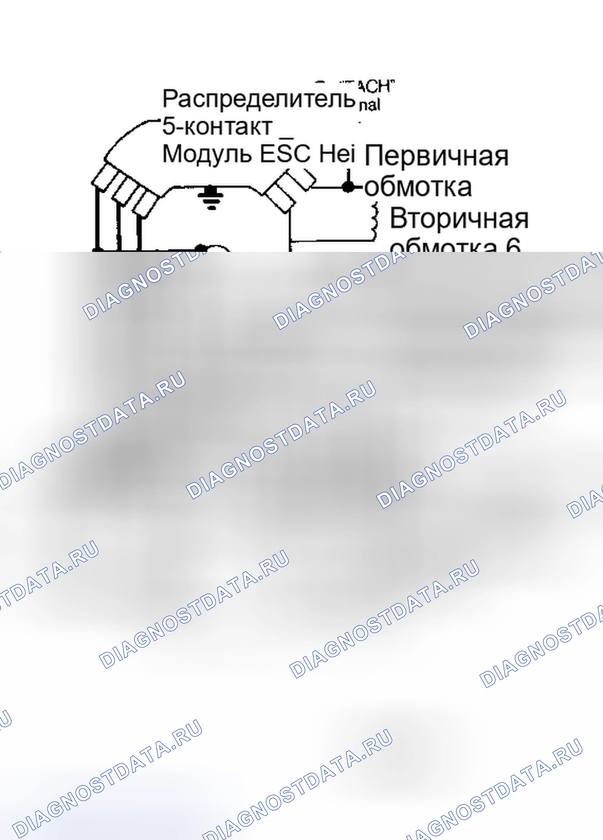 Рис. 4: Схема системы электронного искрового контроля (ESC) HEI. Chevrolet Suburban C10 