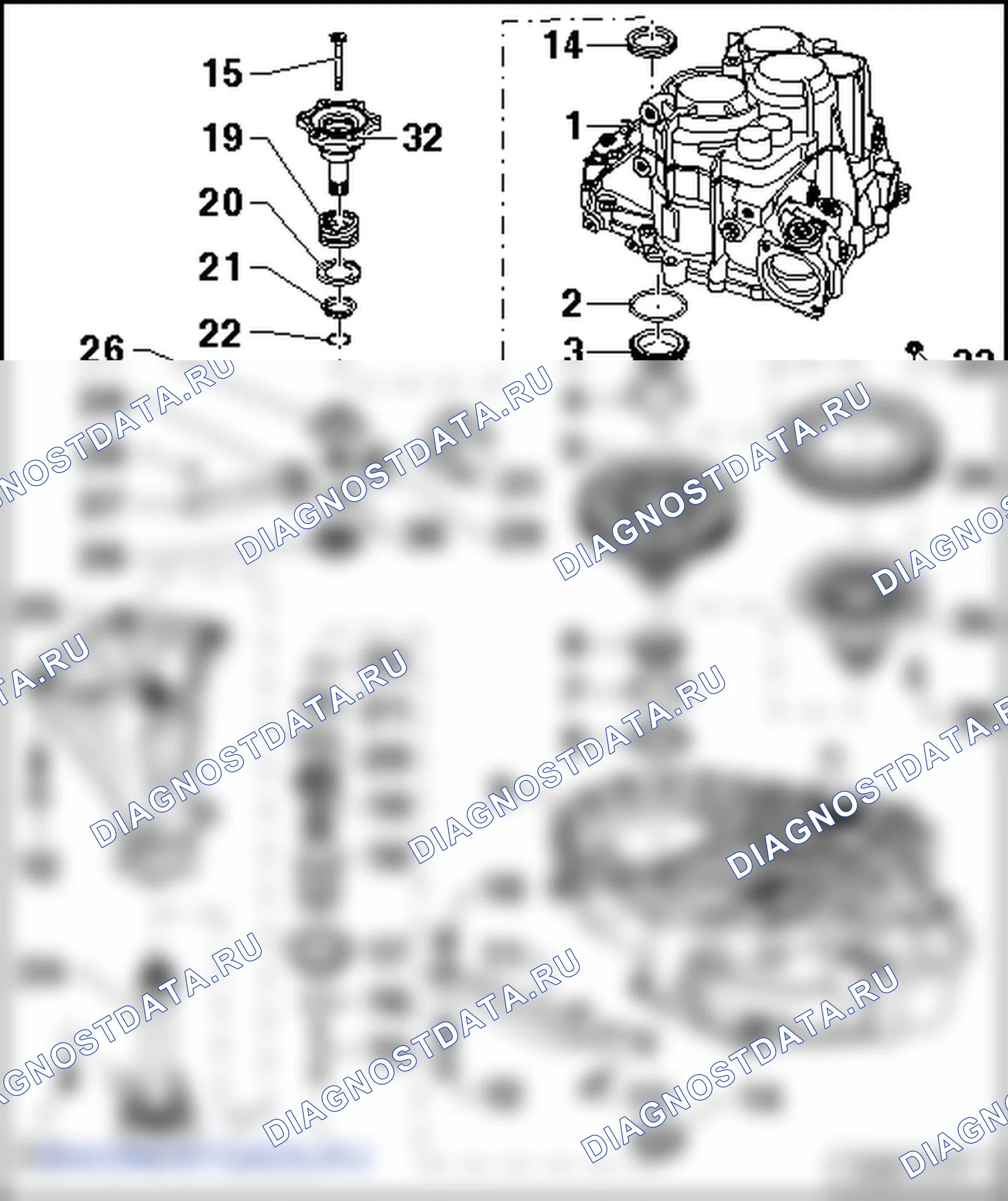 Дифференциал (6-ступенчатая механическая коробка передач 02N). SEAT Alhambra I