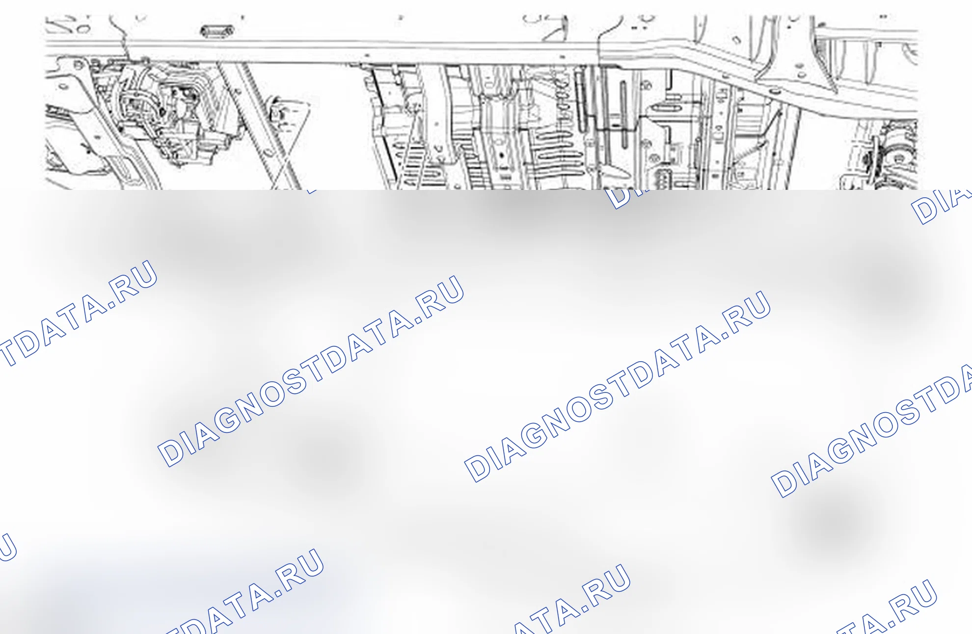 Рис. 5: Карданный вал - задний, двухсекционный, полный привод (4WD). Ford Explorer IV