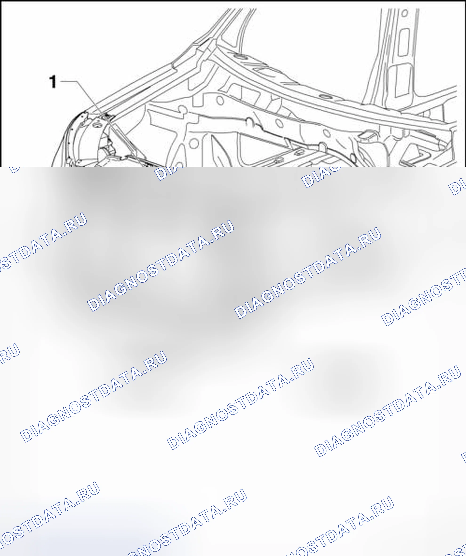 Рис. 79: ДЕРЖАТЕЛЬ ЗАМКА С КРЕПЛЕНИЯМИ. Volkswagen Tiguan I