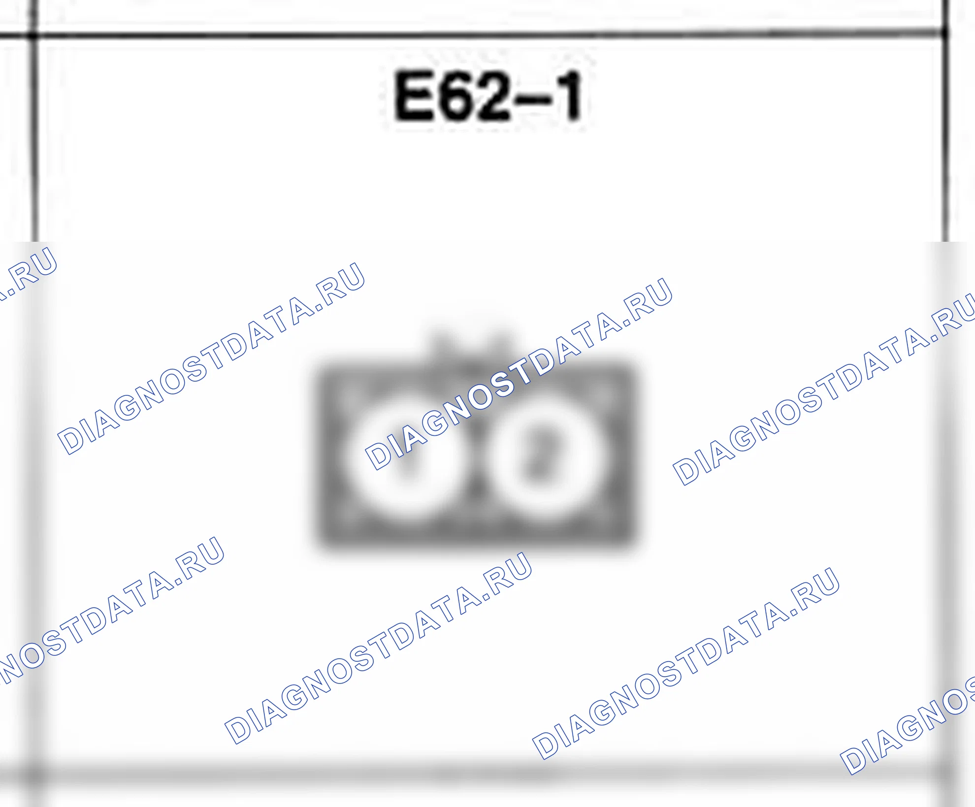 Распиновка разъёма E62-1 — жгута двигателя. Hyundai Accent LC