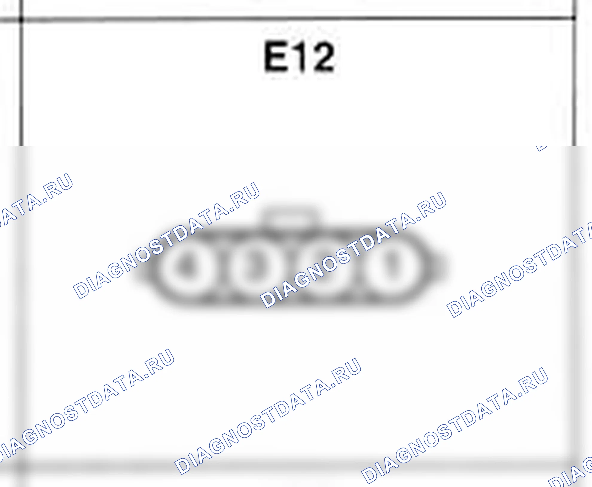 Распиновка разъёма E12 — жгута двигателя. Hyundai Atos MX