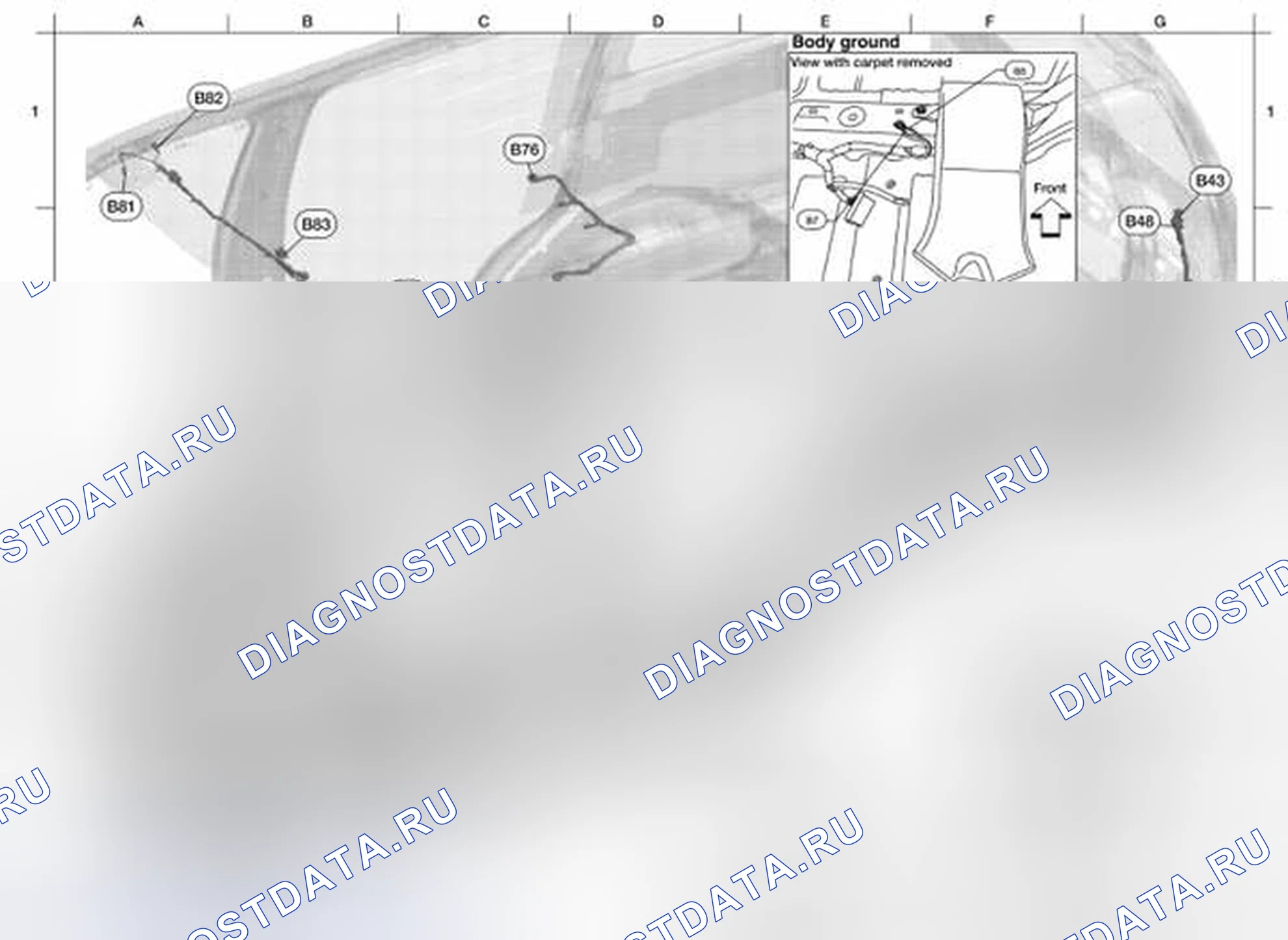 Рис. 39: Идентификация привязных ремней. Nissan Pathfinder III