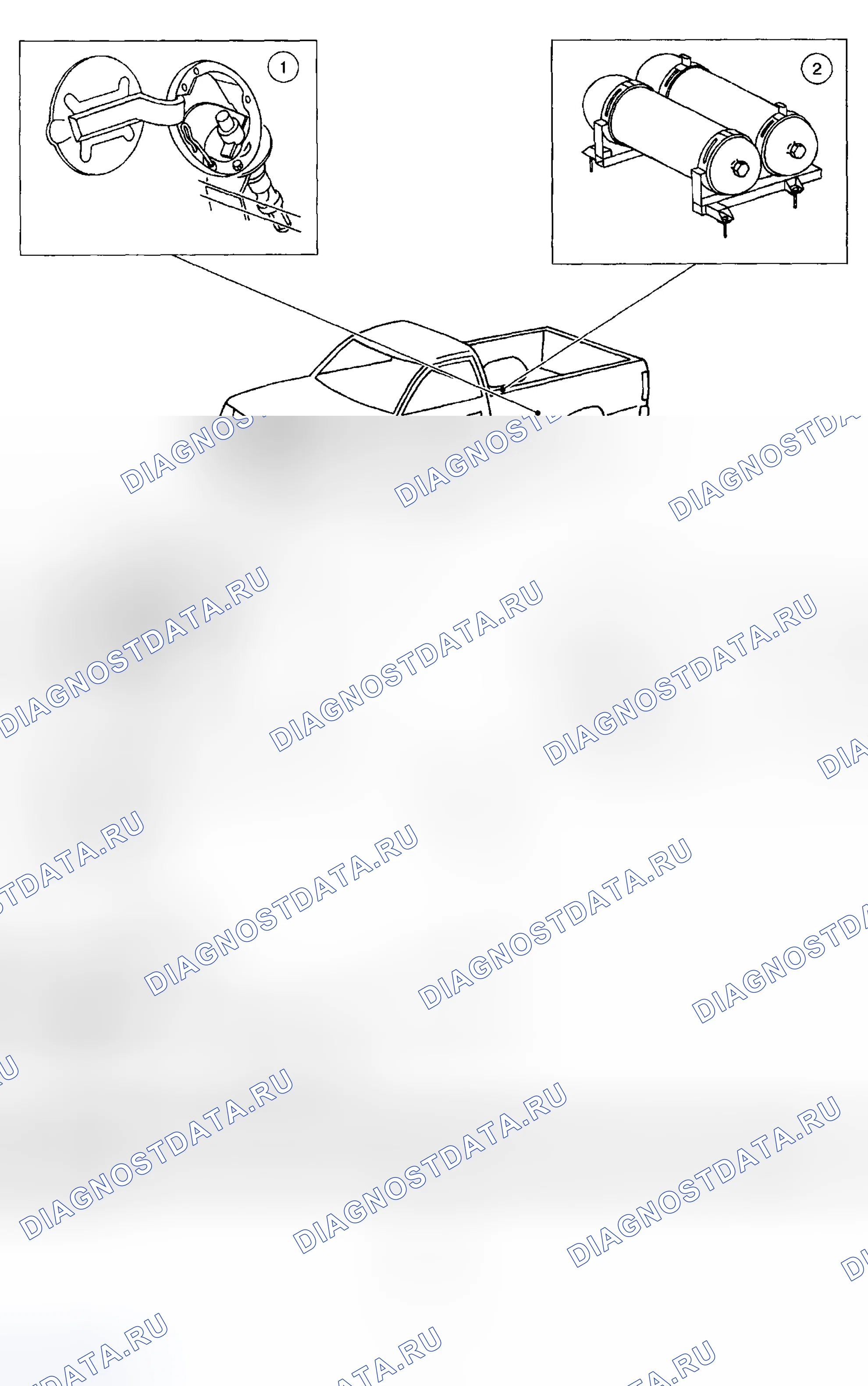 Рис. 170: Расположение компонентов. Ford Pickup F250 Super Duty I
