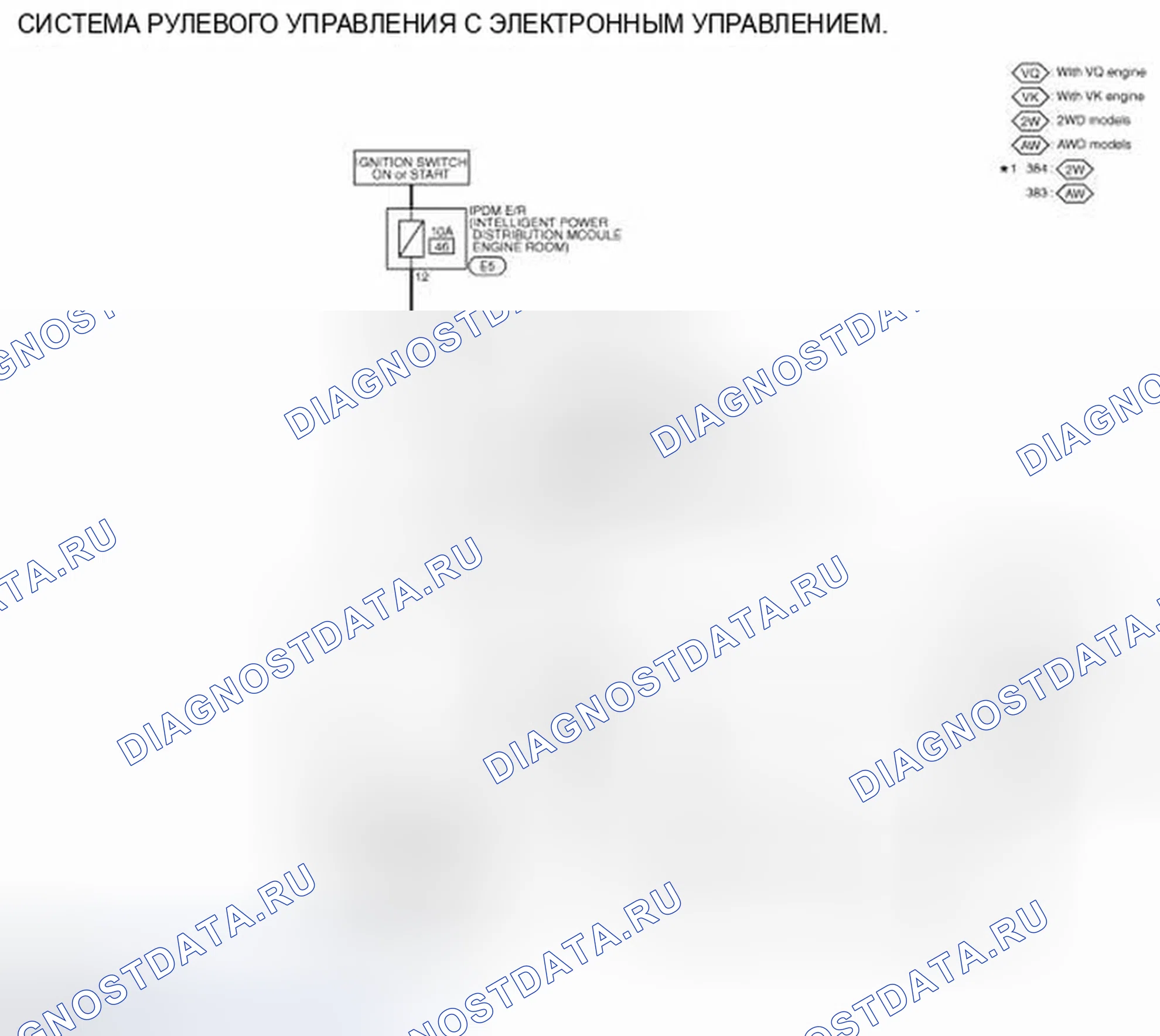 Рис. 182: электросхема. Infiniti M56 IV