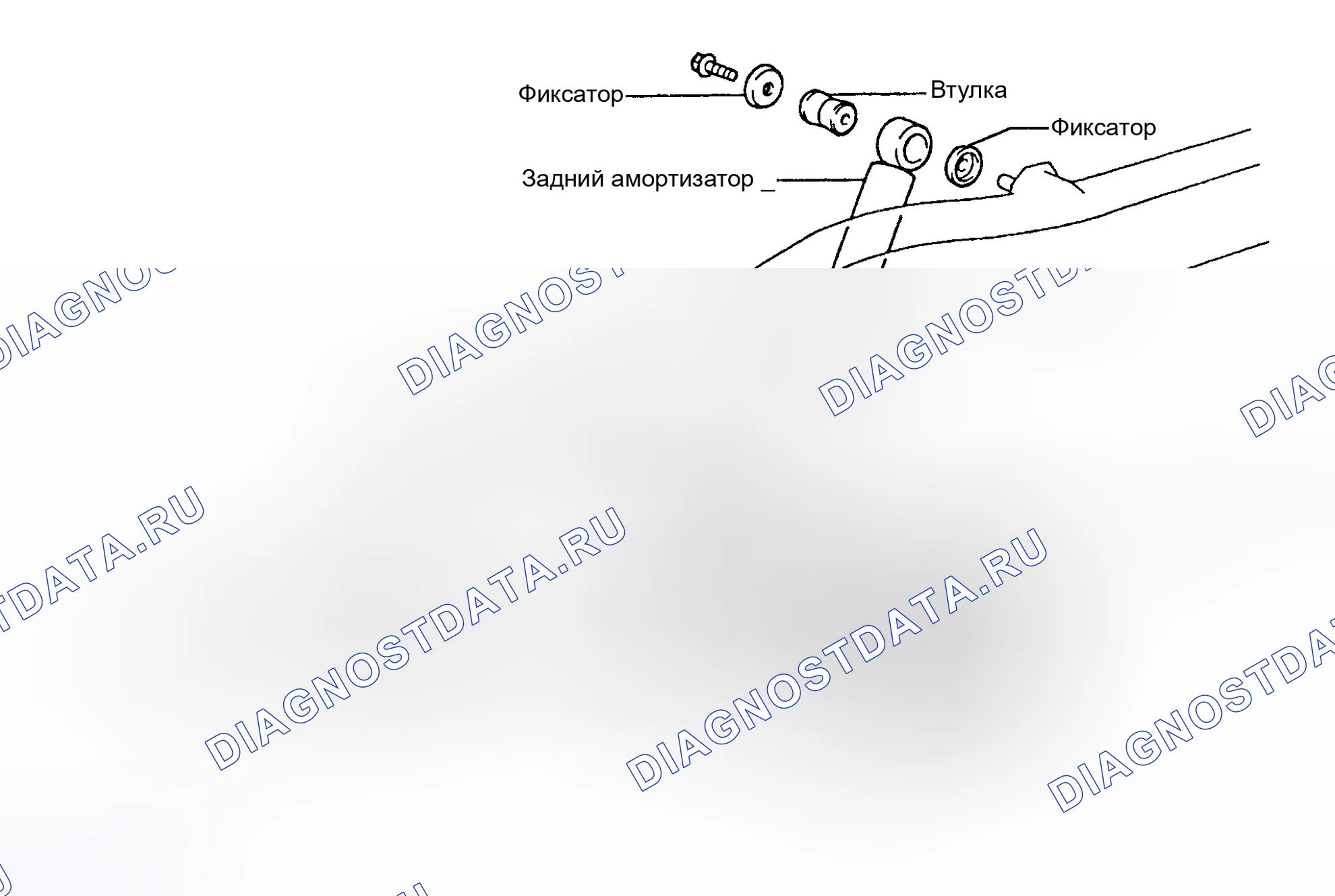 Рис. 1: ОПИСАНИЕ задней подвески. Toyota T100 I