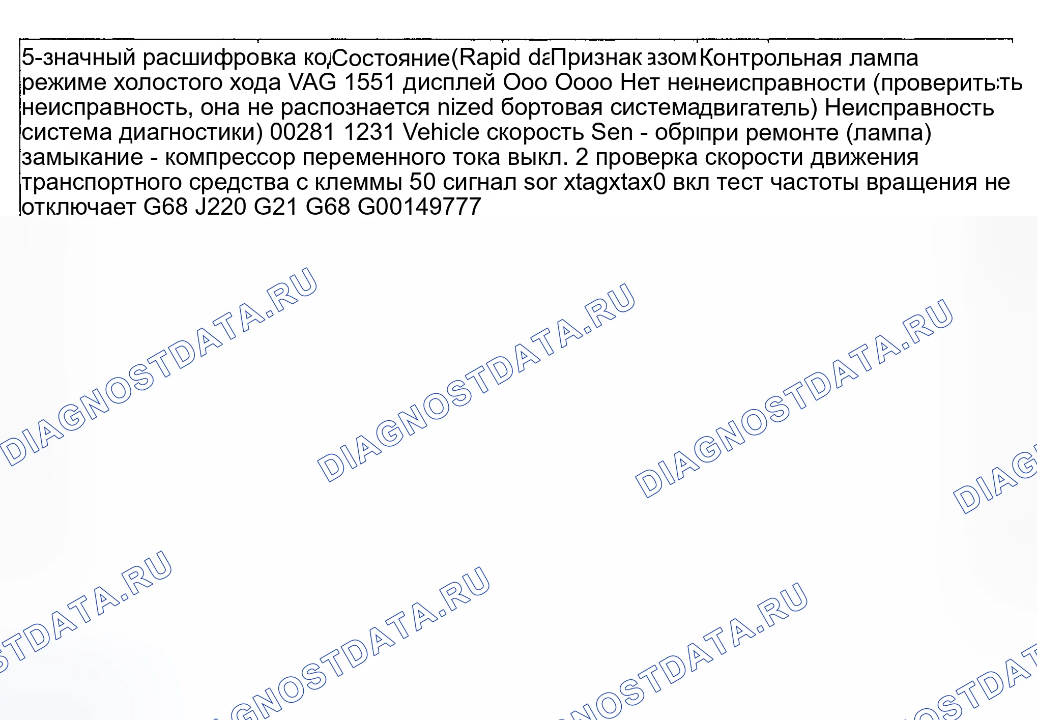 Рис. 15: расшифровка кода ошибки 00000 / 0000 - неисправность не обнаружена. Audi S4 C4