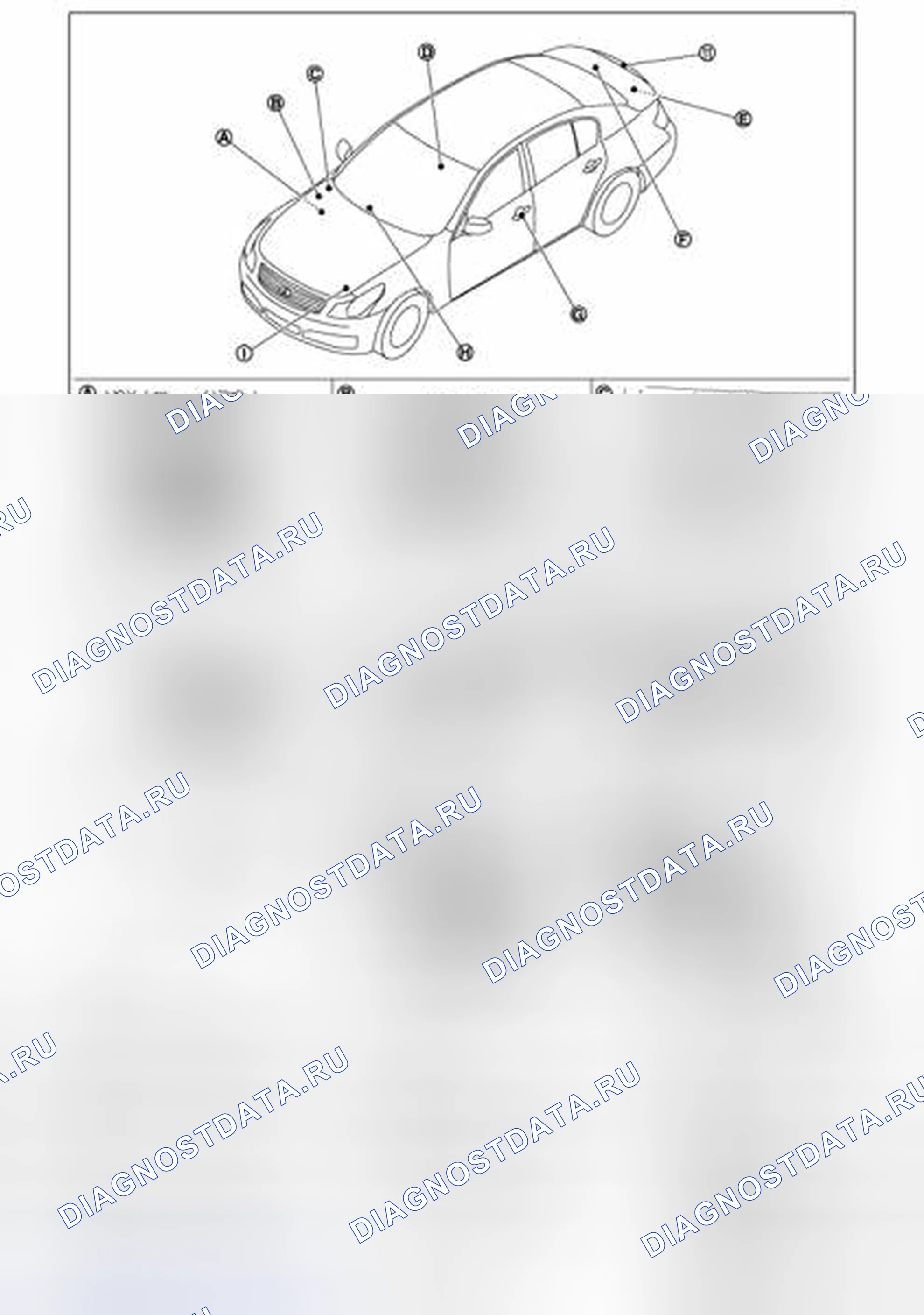 Рис. 79: ИНТЕЛЛЕКТУАЛЬНЫЙ КЛЮЧ: расположение компонентов. Infiniti G35 IV