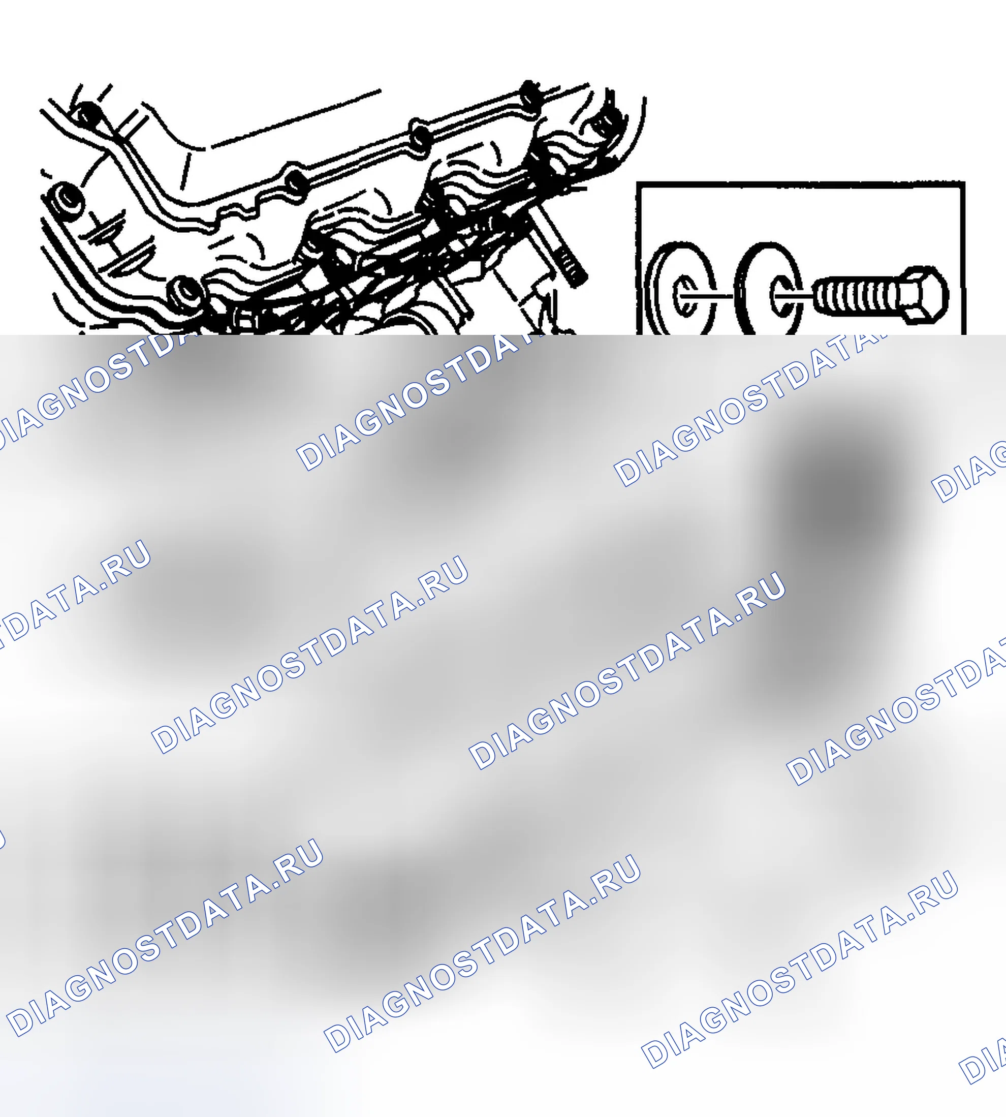 Рис. 1079: Монтаж выпускного коллектора - слева. Chevrolet Silverado 2500 