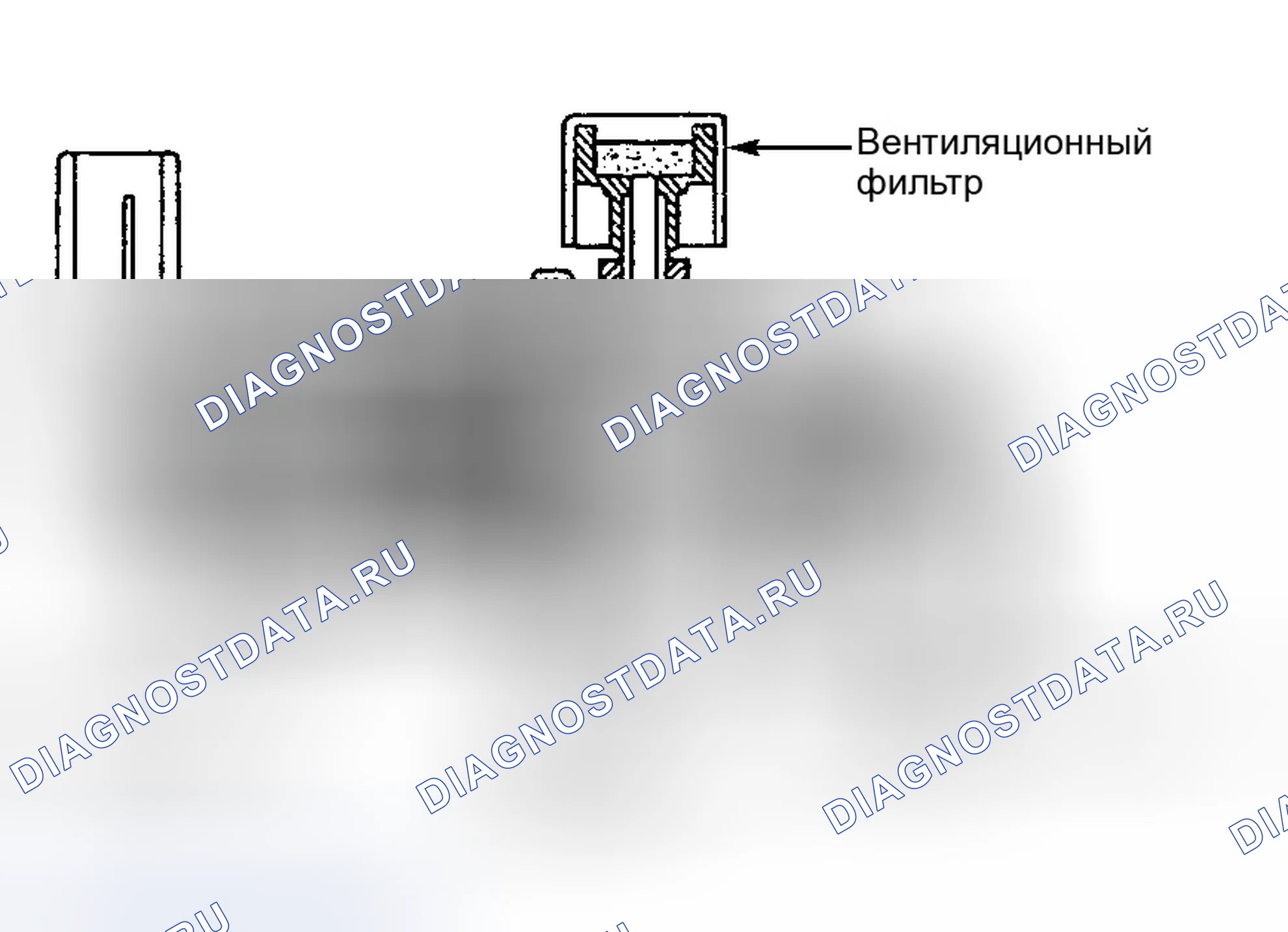 Рис. 9: Клапан управления воздухом на холостом ходу (регулятор холостого хода) в сборе. Ford Cutaway E350 