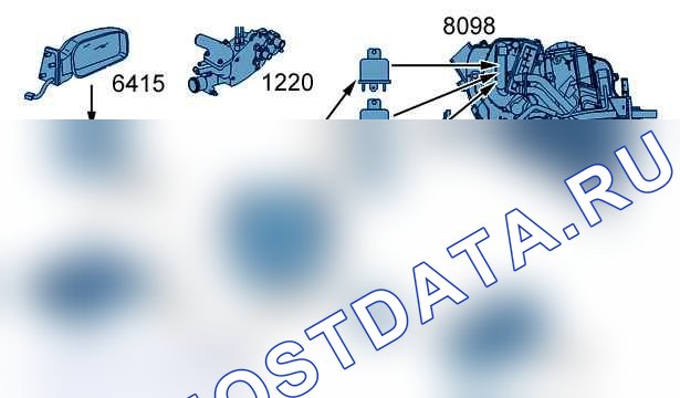 Фазы работы: система прямого впрыска HDi (SIEMENS SID 803) — b1hp21qd. Peugeot 607 I рестайлинг