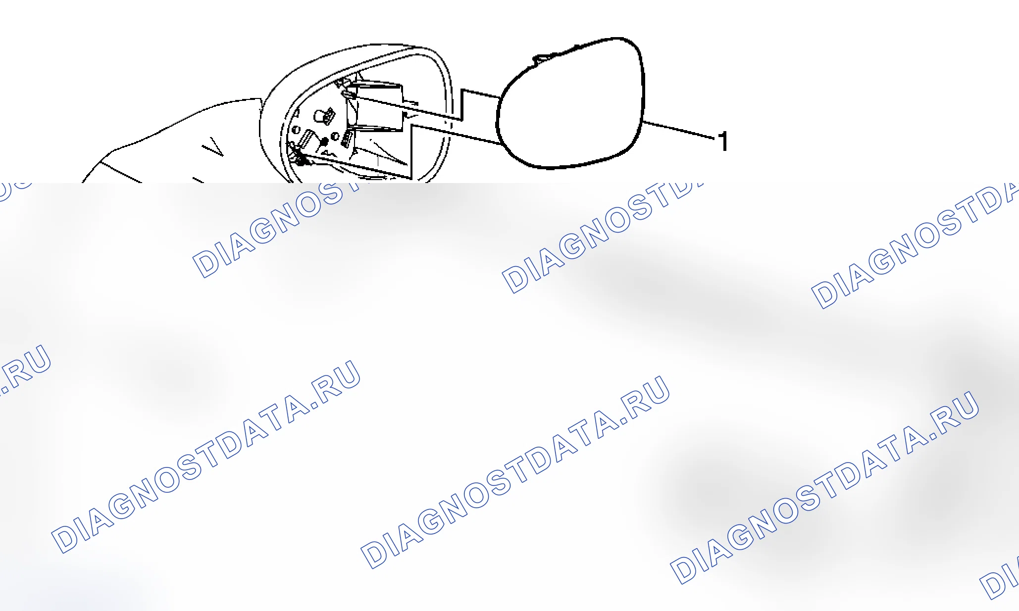 Рис. 6: Замена стекла наружного зеркала заднего вида. Pontiac Solstice I final