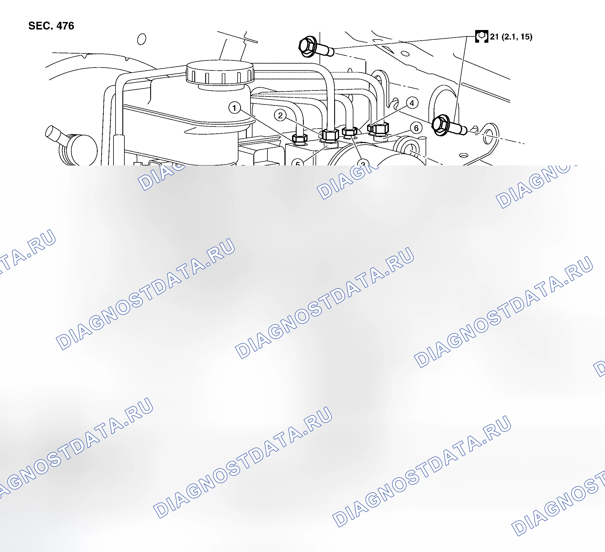 Рис. 35: Демонтаж и монтаж. Infiniti QX56 I