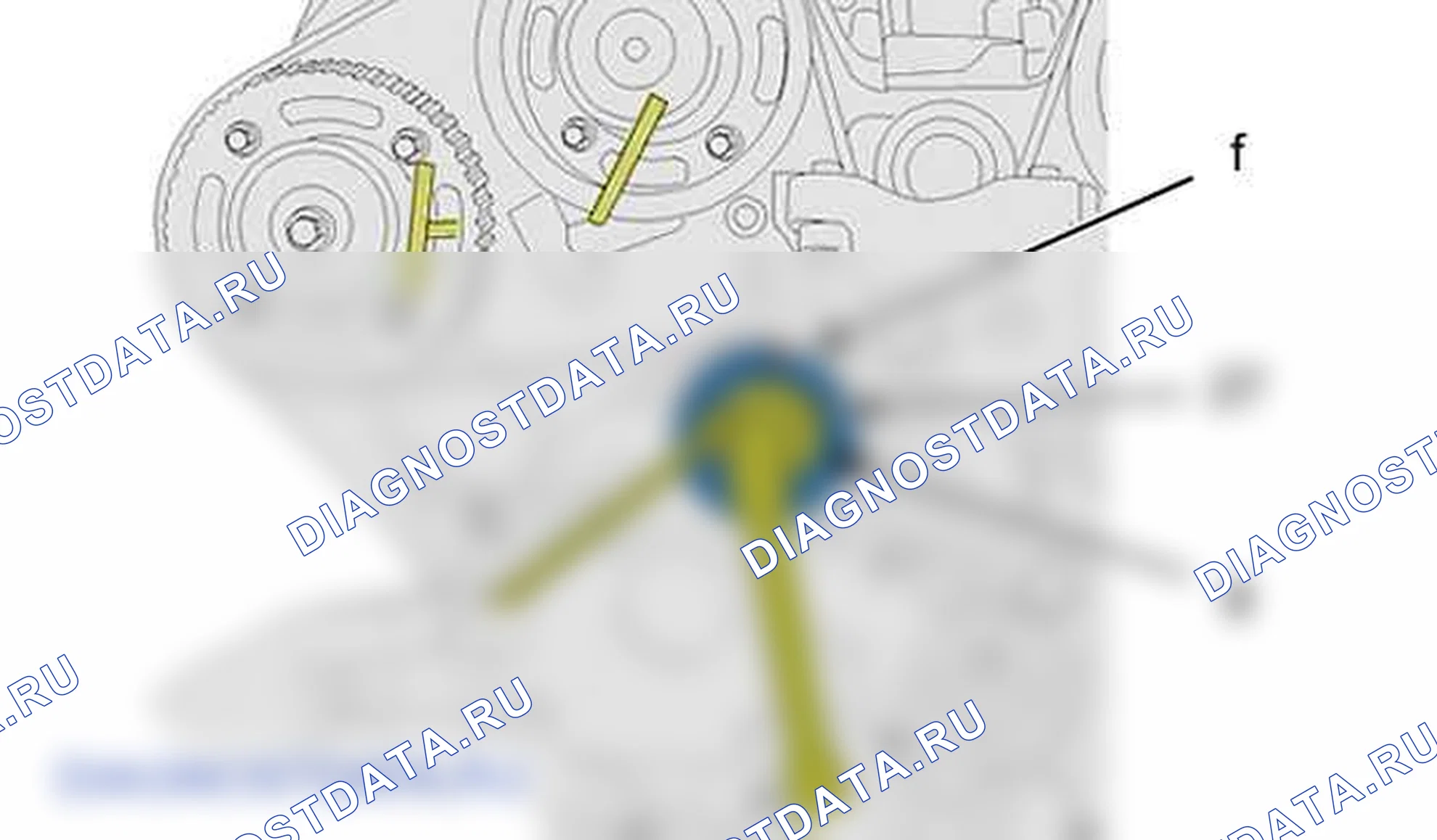 Снятие - Установка: ремень ГРМ — b1em0a8d. Citroen C5 II