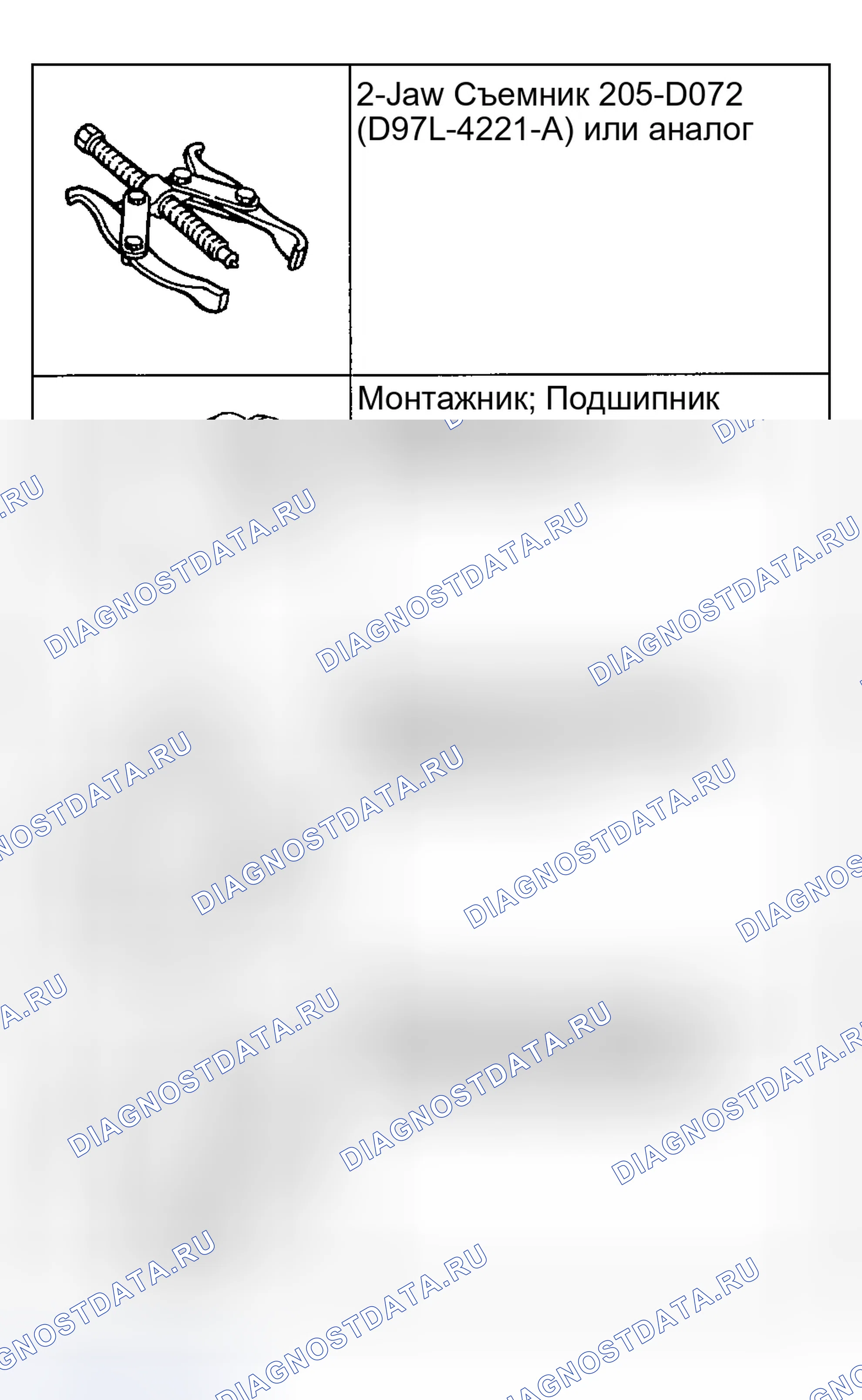 Рис. 149: Специальные инструменты. Ford Explorer Sport Trac I
