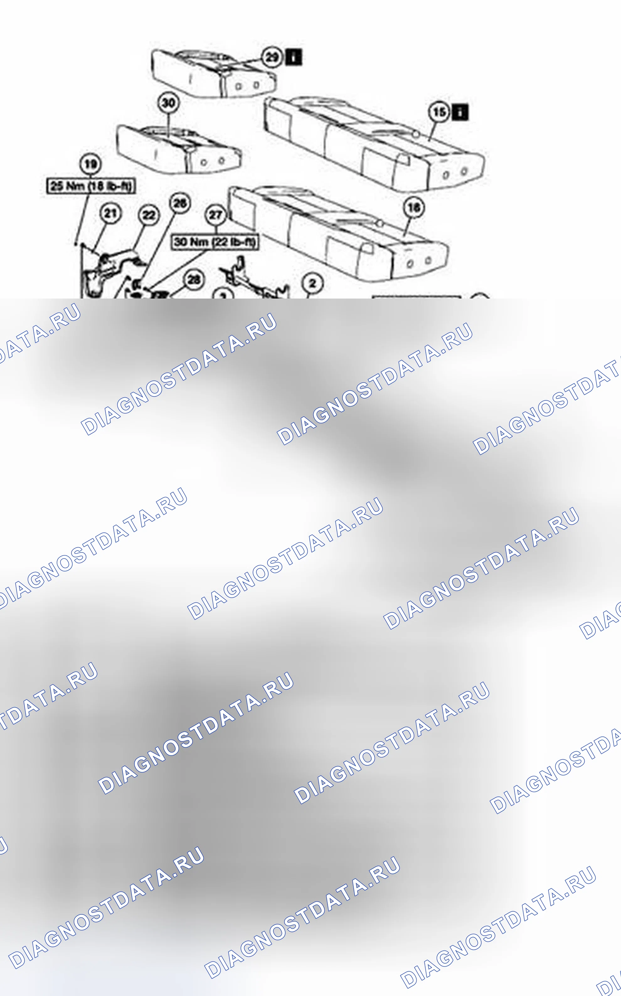 Рис. 42: Подушка заднего сиденья. Ford Pickup F150 